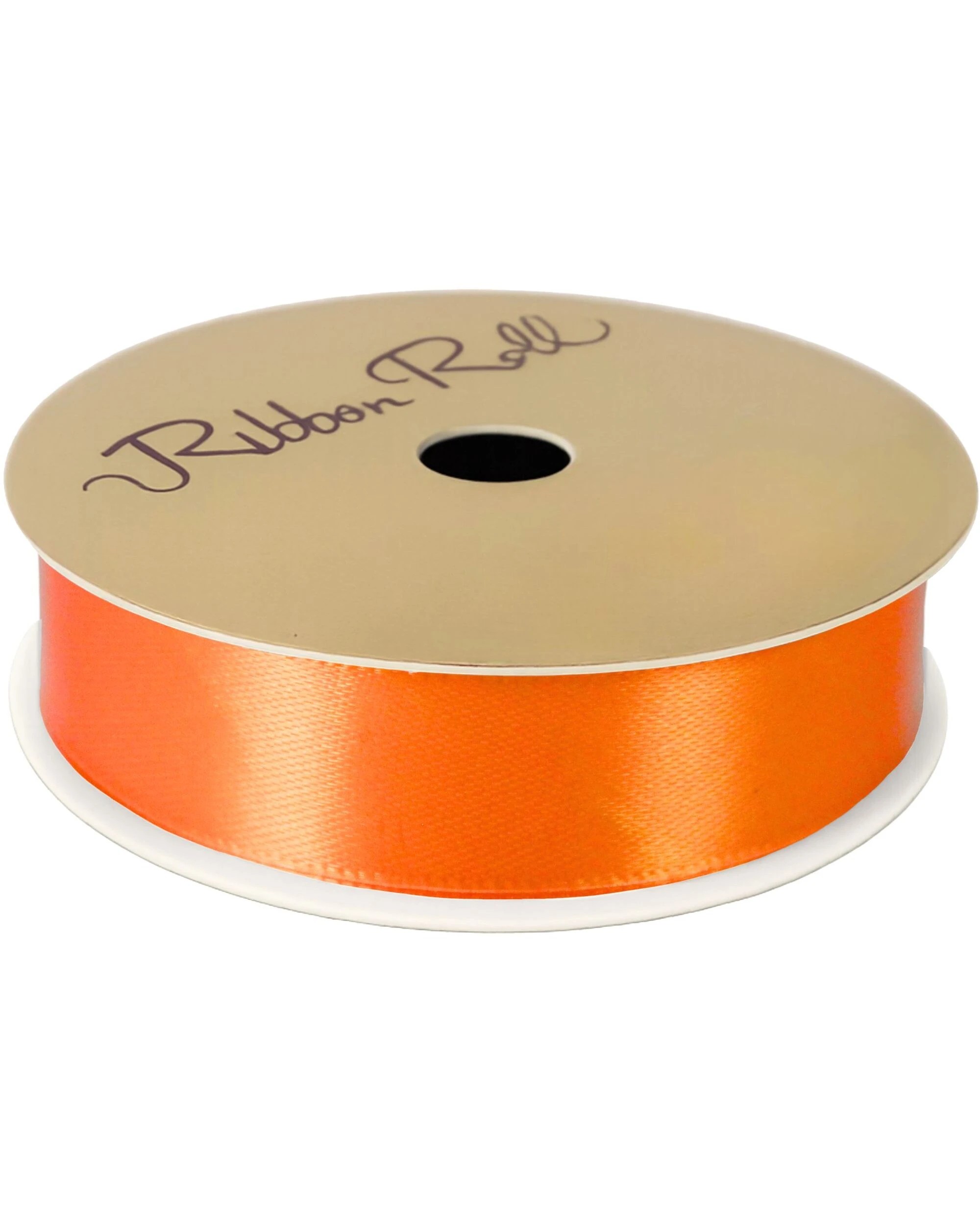 2 Artwrap Satin Ribbon Roll 20mm x 3m - Orange, 2 of 2