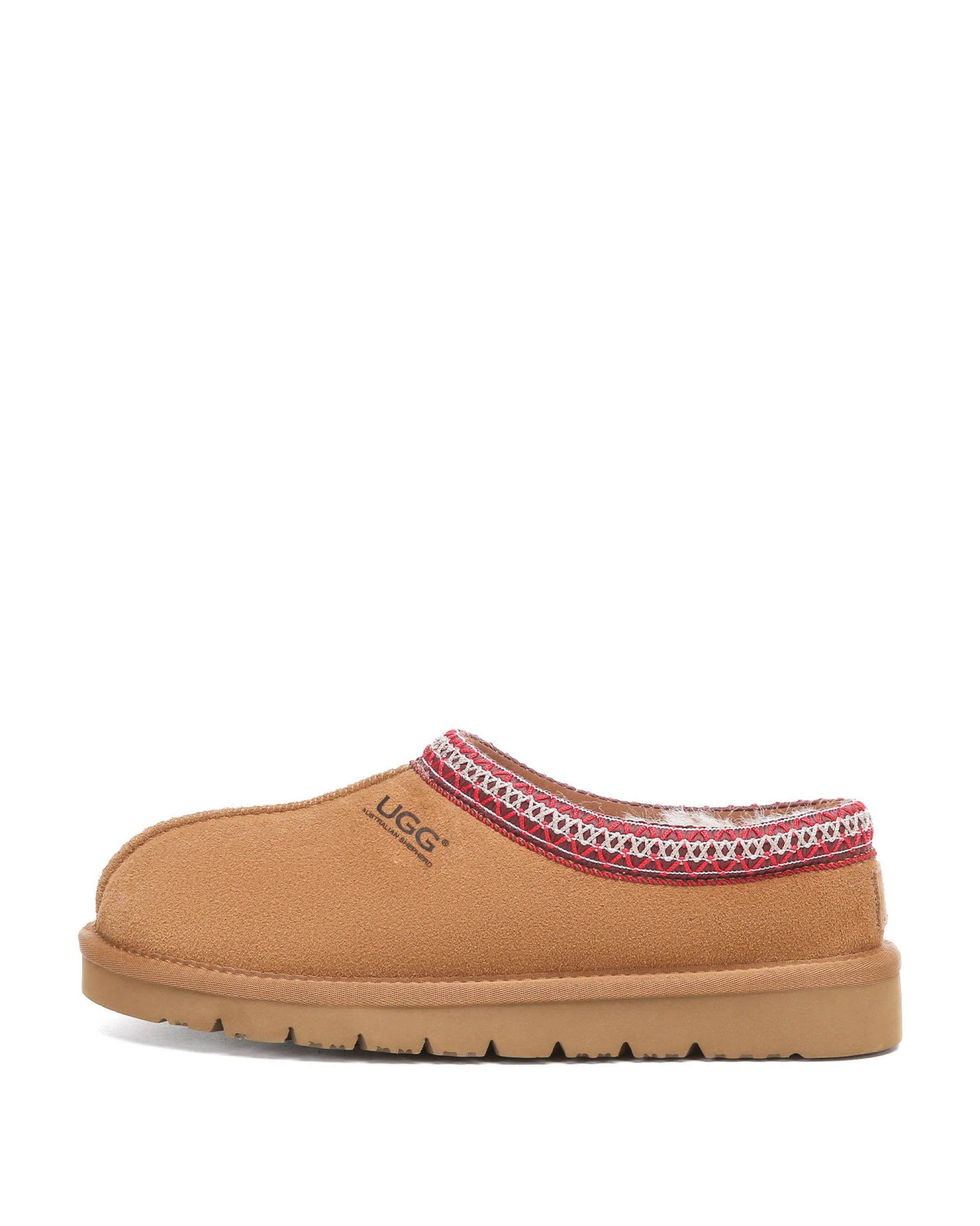 4 Australian Shepherd UGG Unisex Hippie Slippers CHESTNUT/RED, 4 of 5