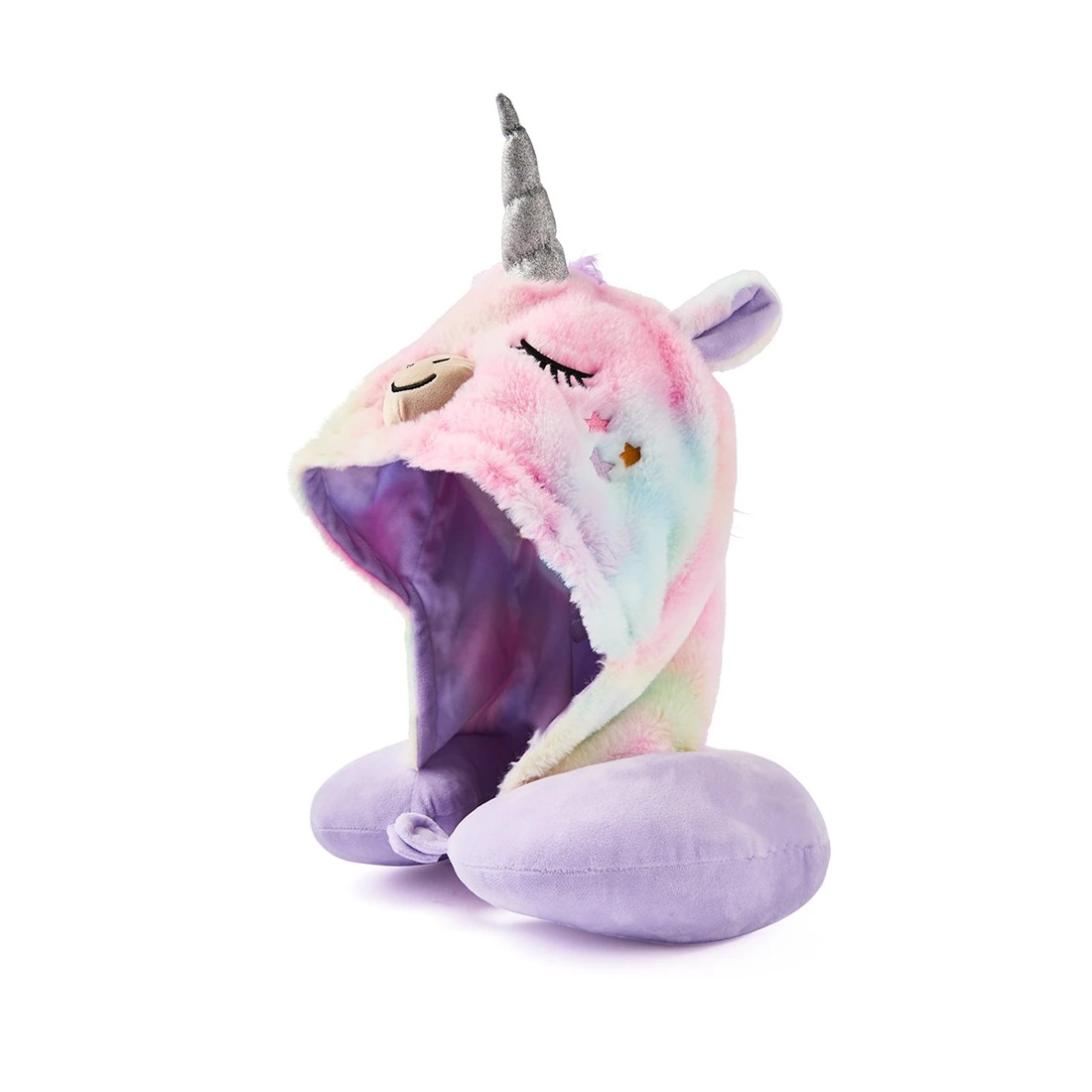 4 Plush Hood Pillow - Unicorn, 4 of 10