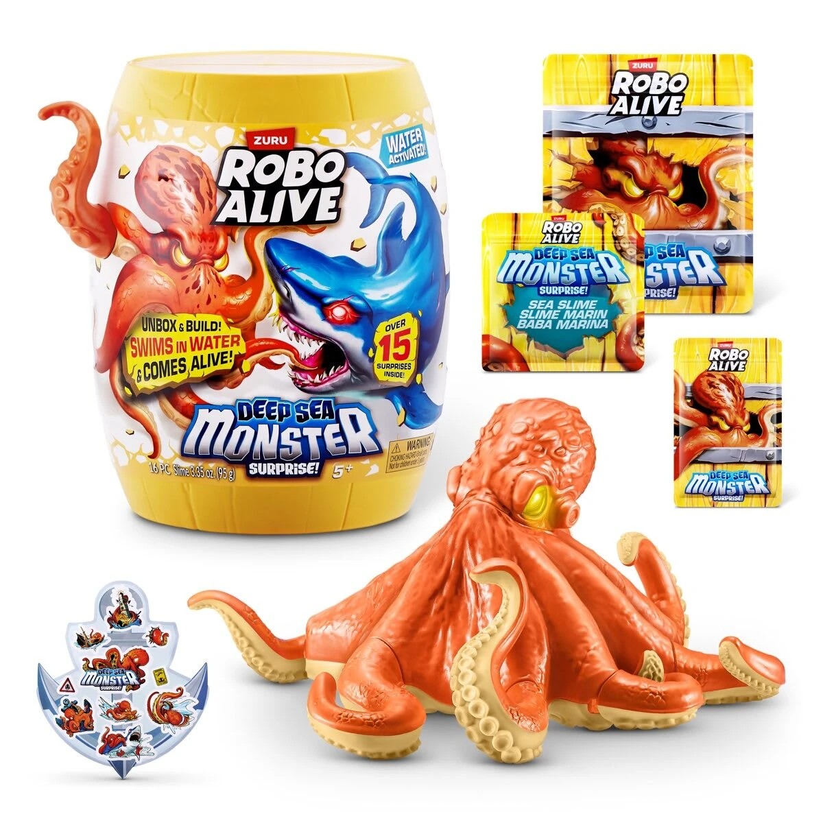 3 Zuru Robo Alive Deep Sea Monster Surprise - Assorted, 3 of 10
