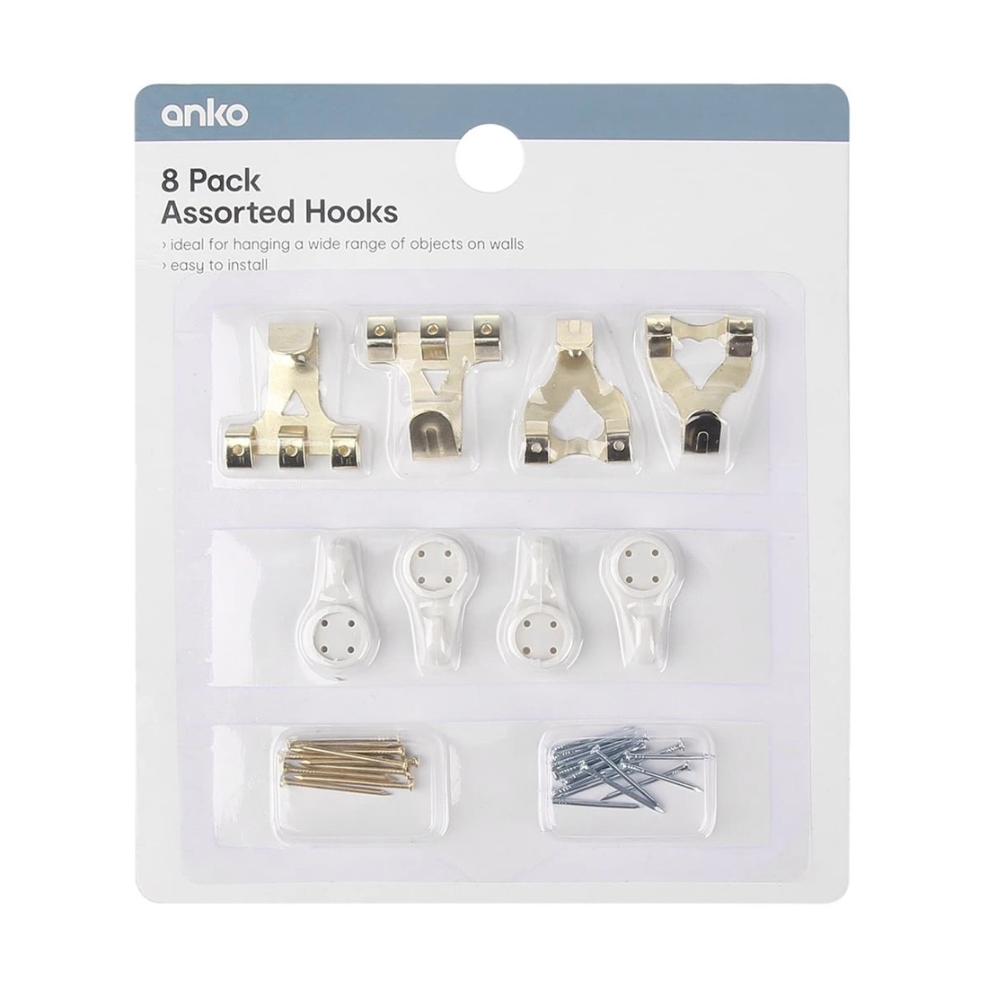 2 8 Pack Assorted Hooks, 2 of 2