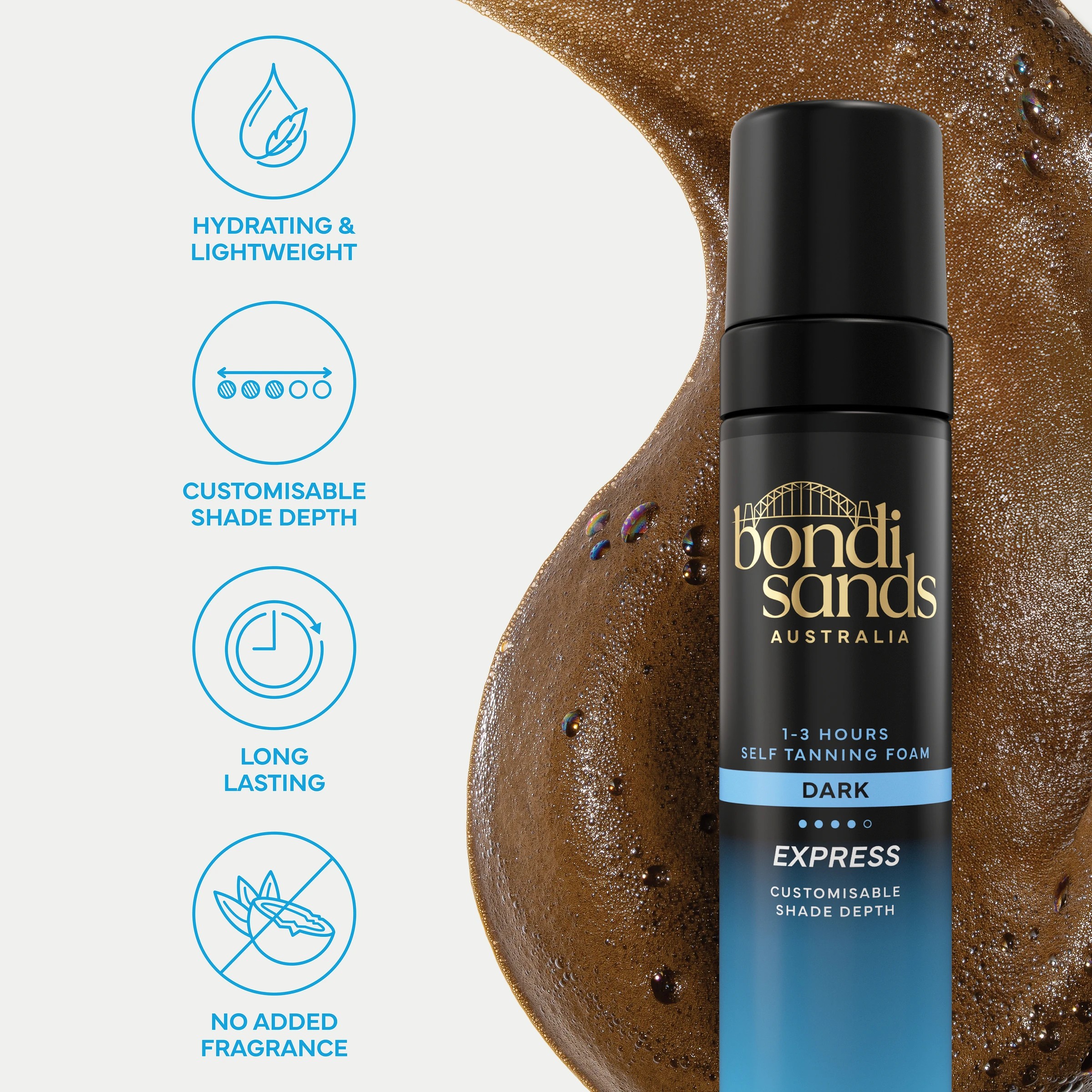 7 Bondi Sands Dark Express 1 Hour Self Tanning Foam 200ml, 7 of 7