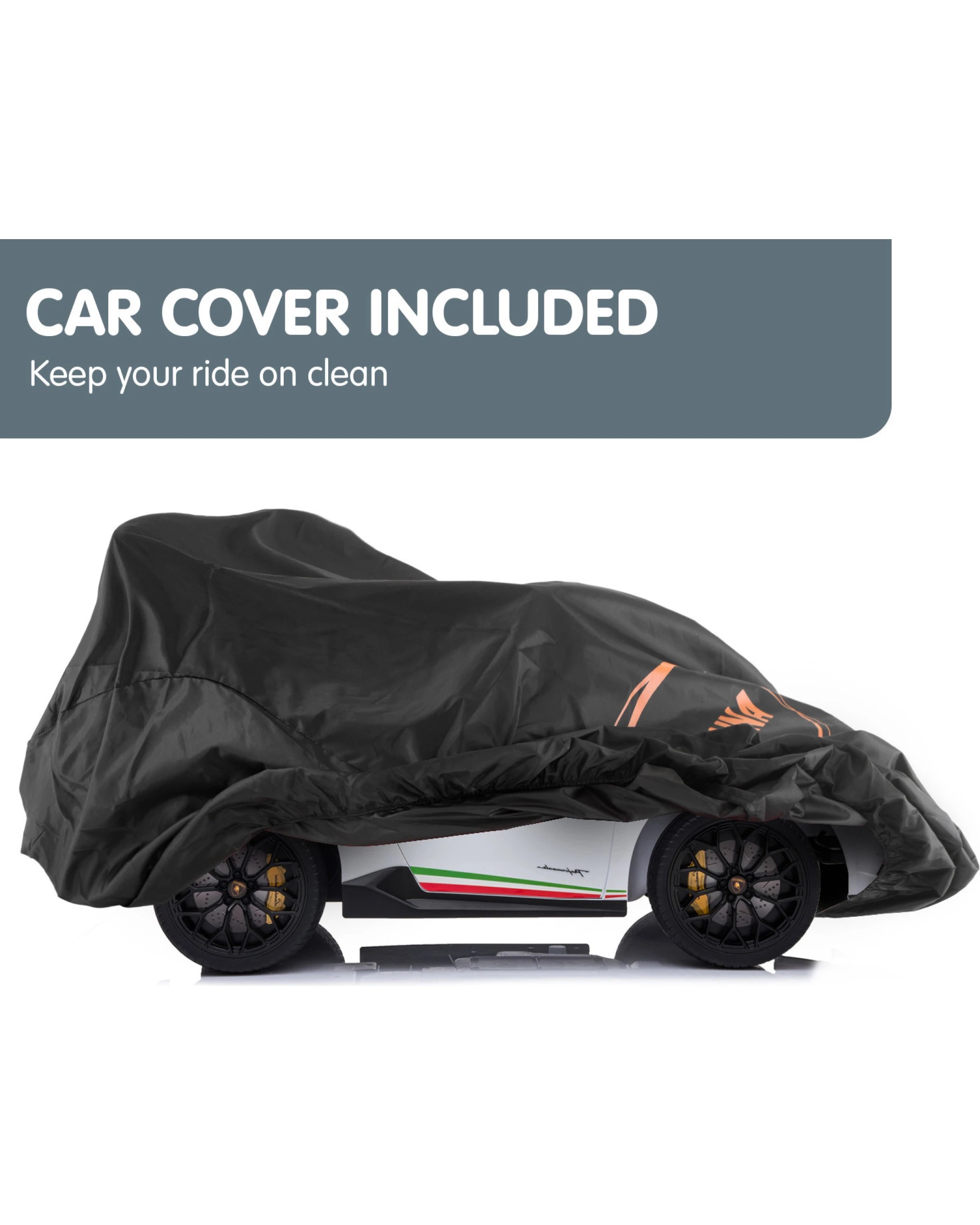 5 Kahuna Lamborghini Performante Kids Electric Ride On Car - White, 5 of 9