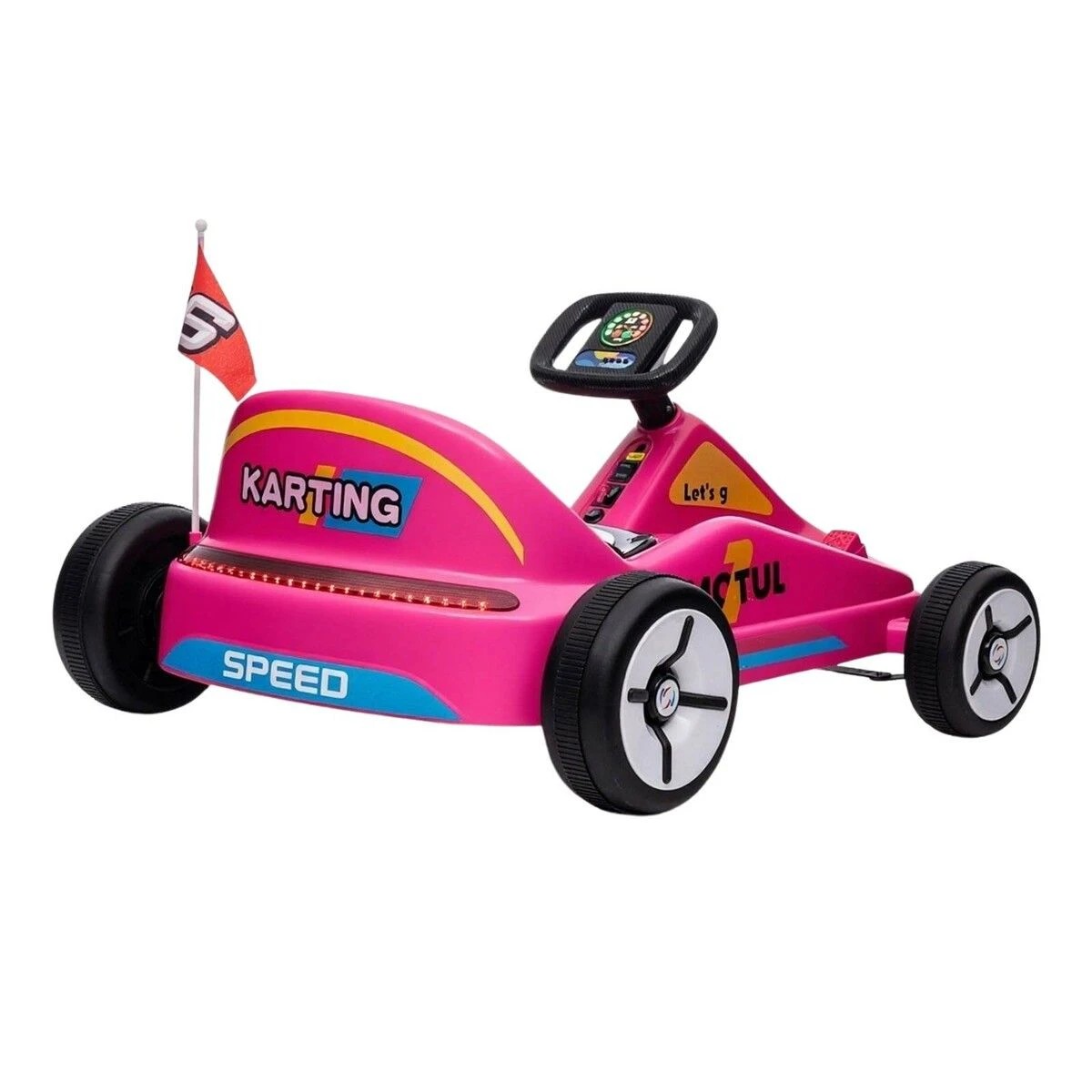 4 Fellow Kids Pedal Go Kart Ride On Car with Parental Remote Control, 4 of 4