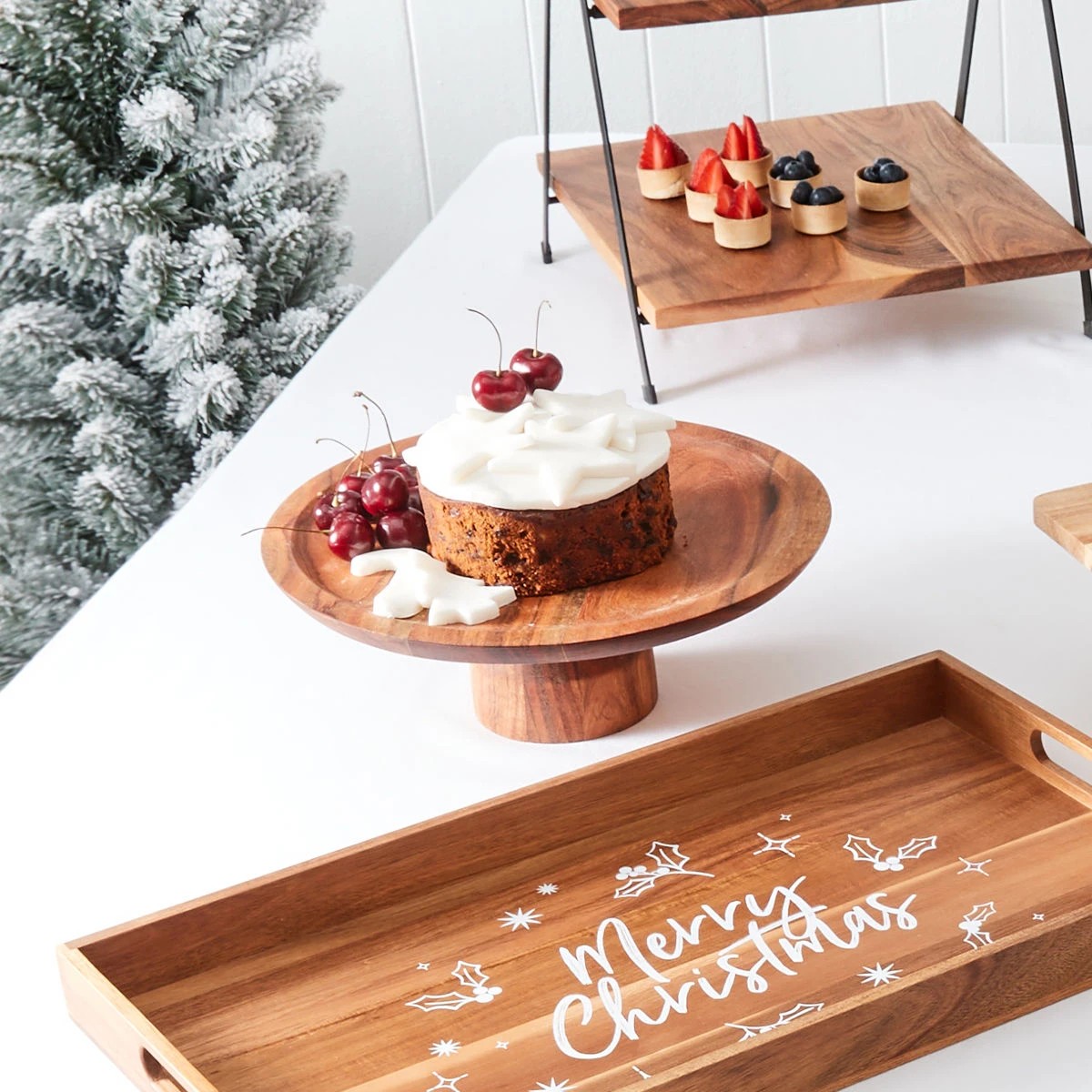 6 Acacia Cake Stand, 6 of 6