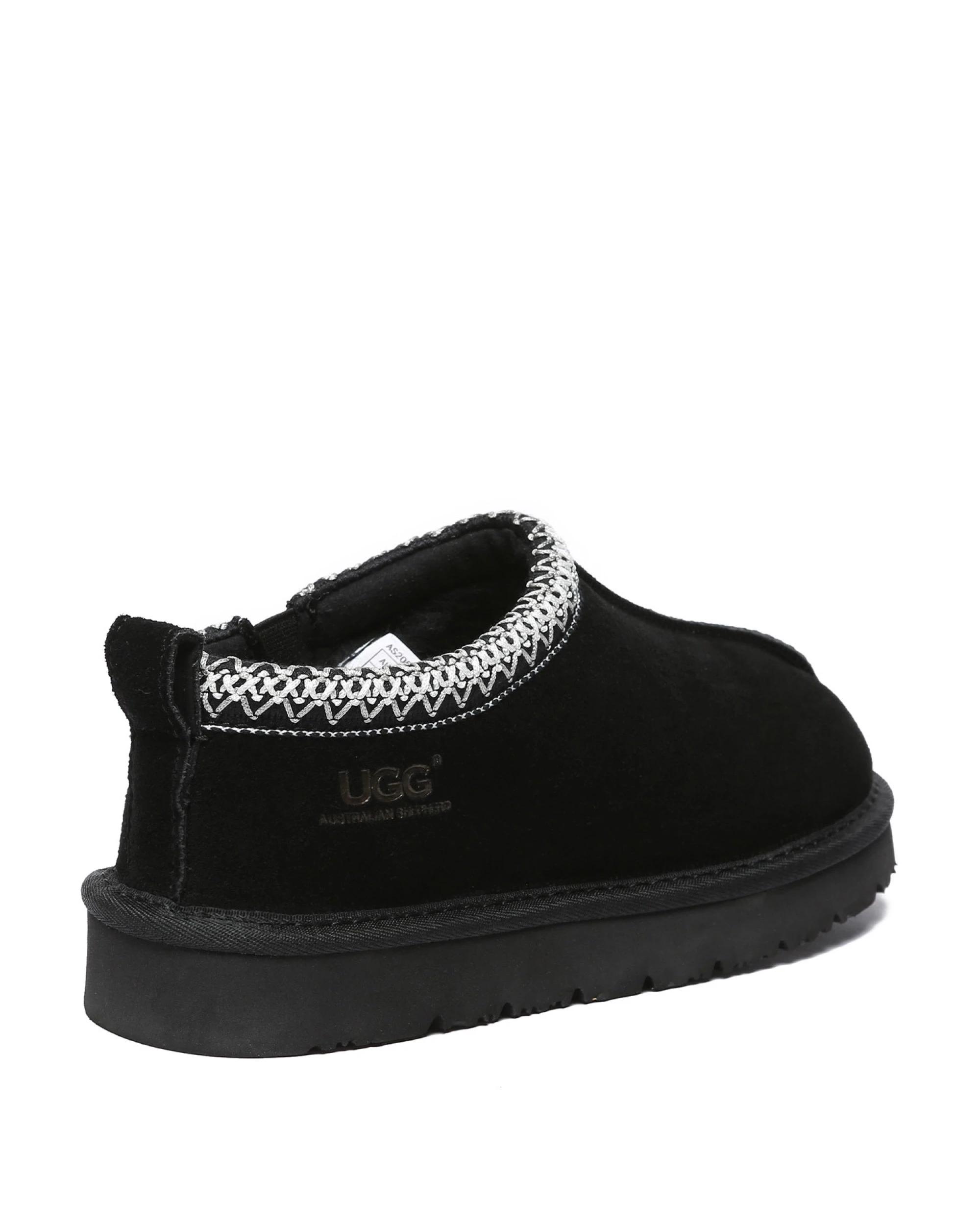 3 Australian Shepherd UGG Unisex Valen Cow Suede Boots BLACK, 3 of 5