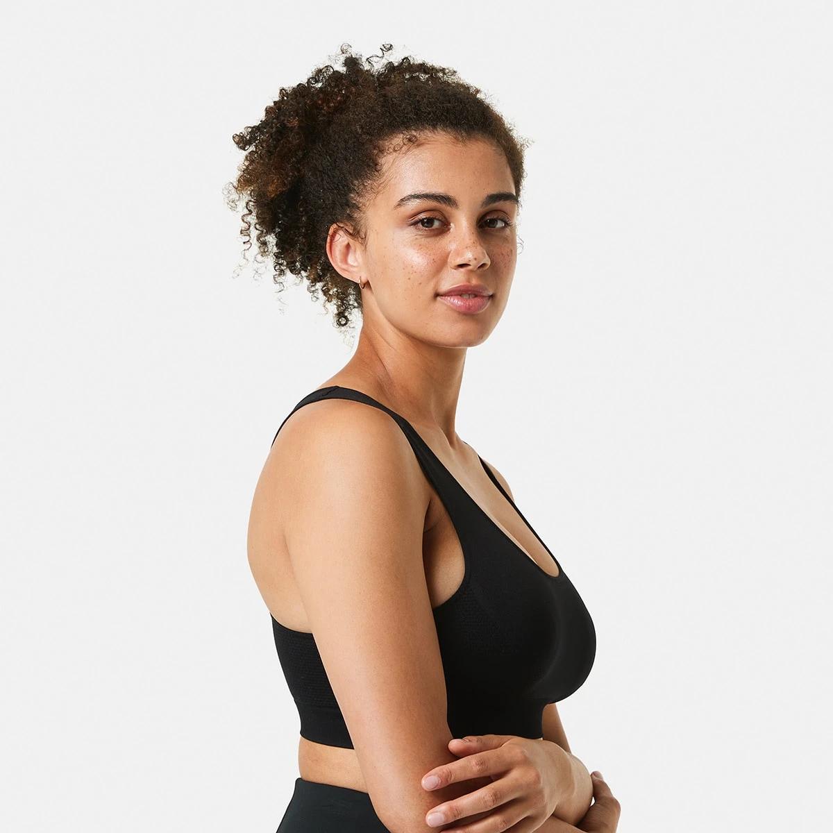 2 Sports Seamfree Crop Top BLACK, 2 of 5