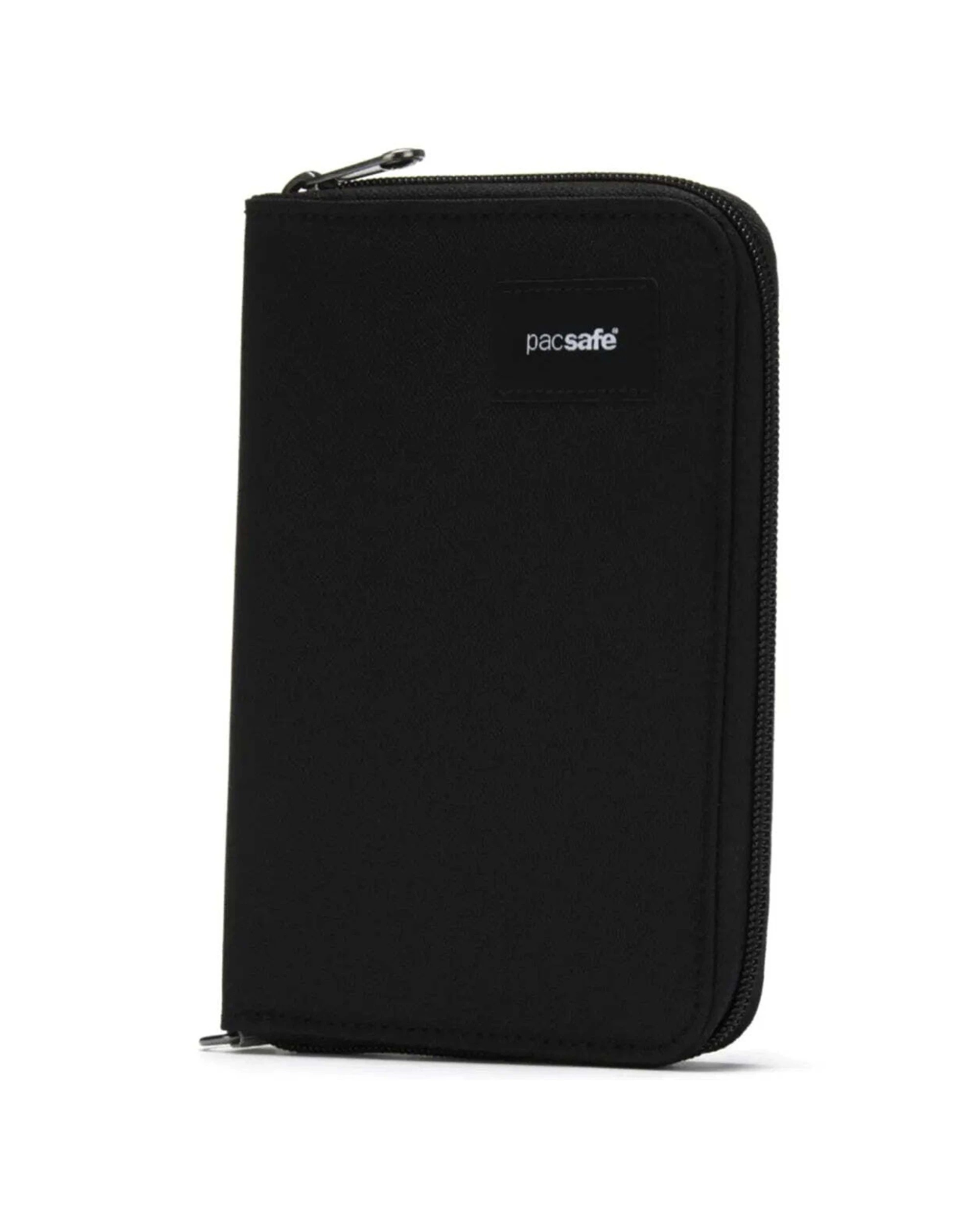 1 Pacsafe RFIDsafe Compact Travel Organiser Accessory Pouch Jet - Black, 1 of 7