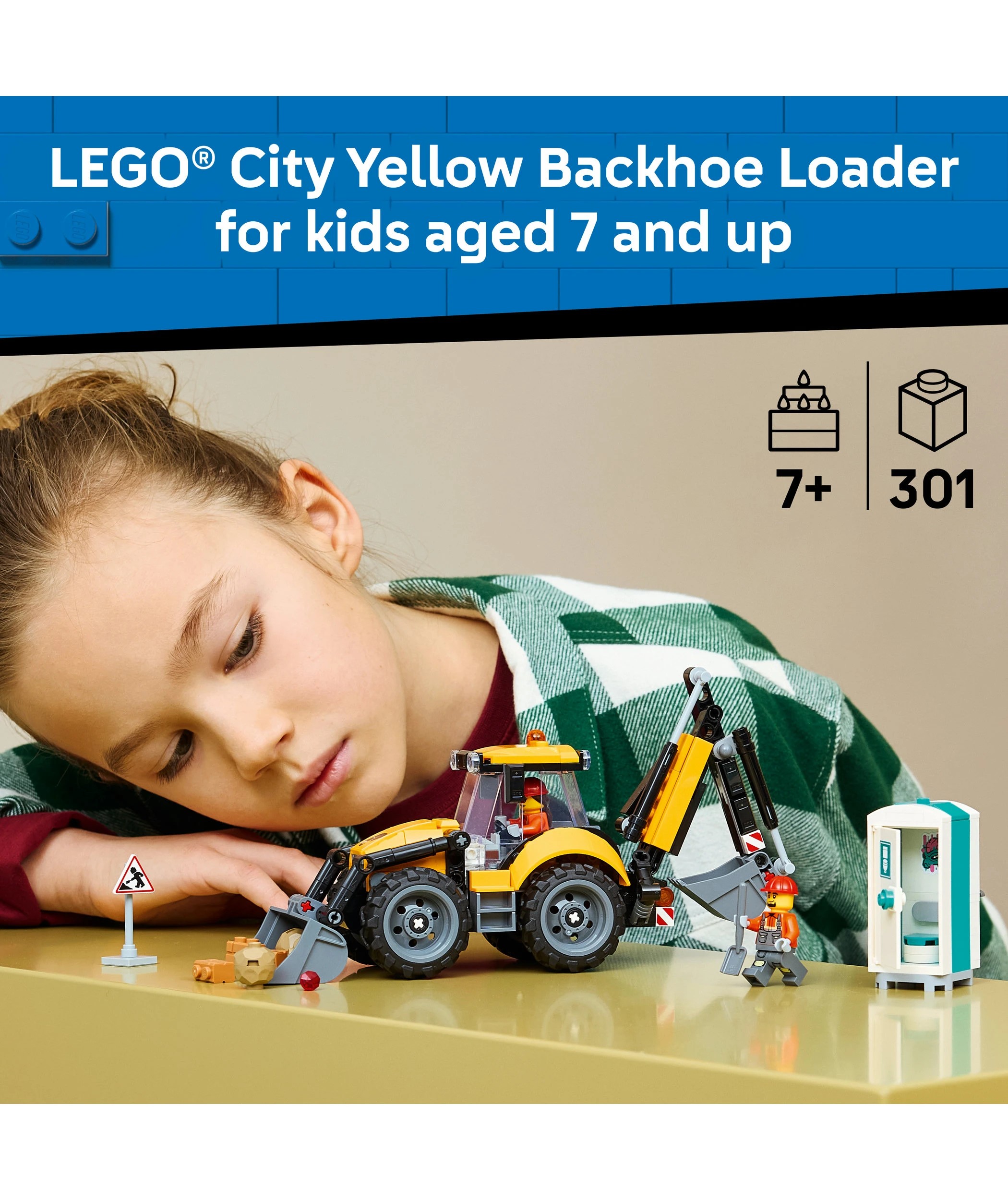 3 LEGO City Yellow Backhoe Loader 60480, 3 of 9