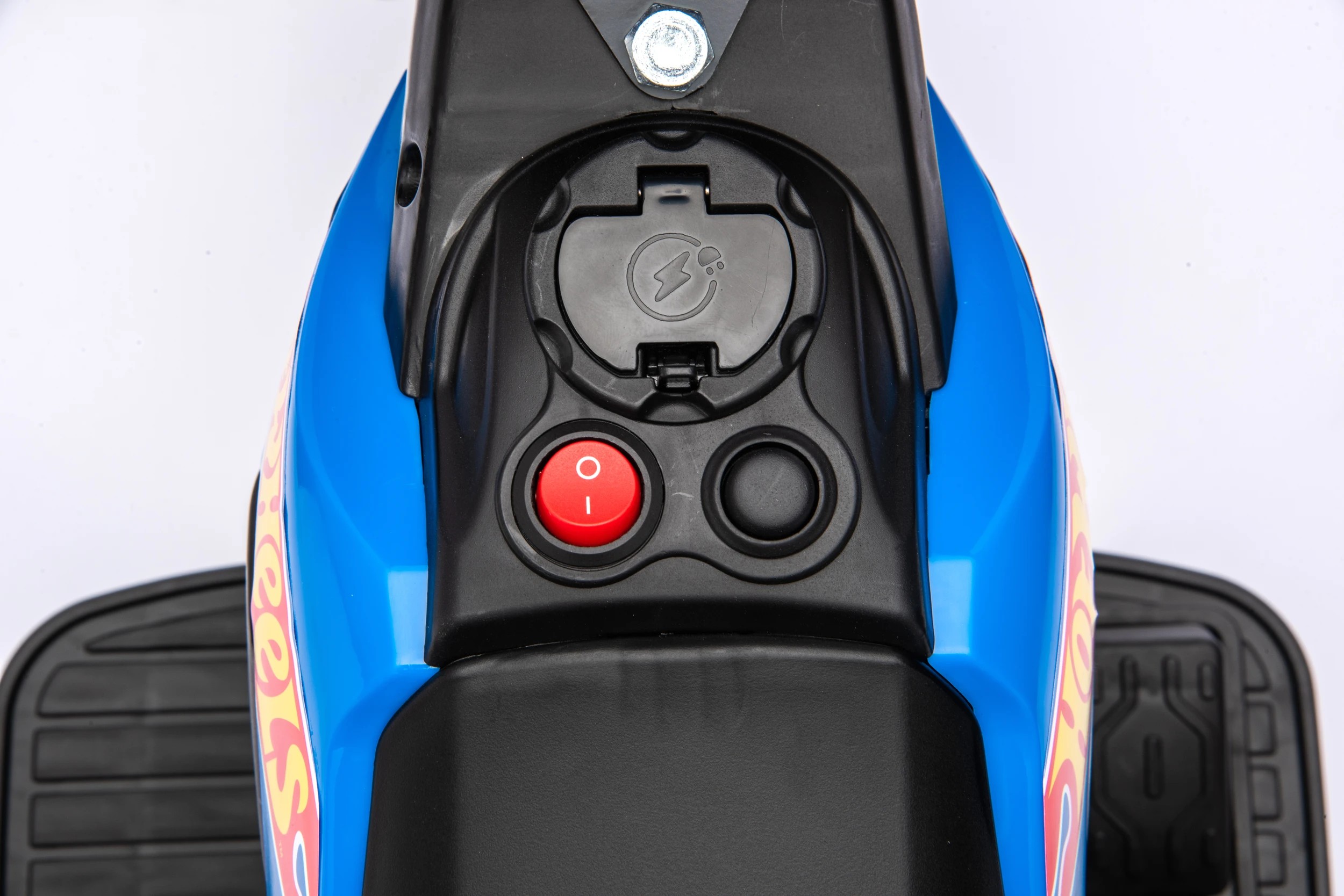 9 Hot Wheels Moto Cross 6V Ride On - Blue, 9 of 9