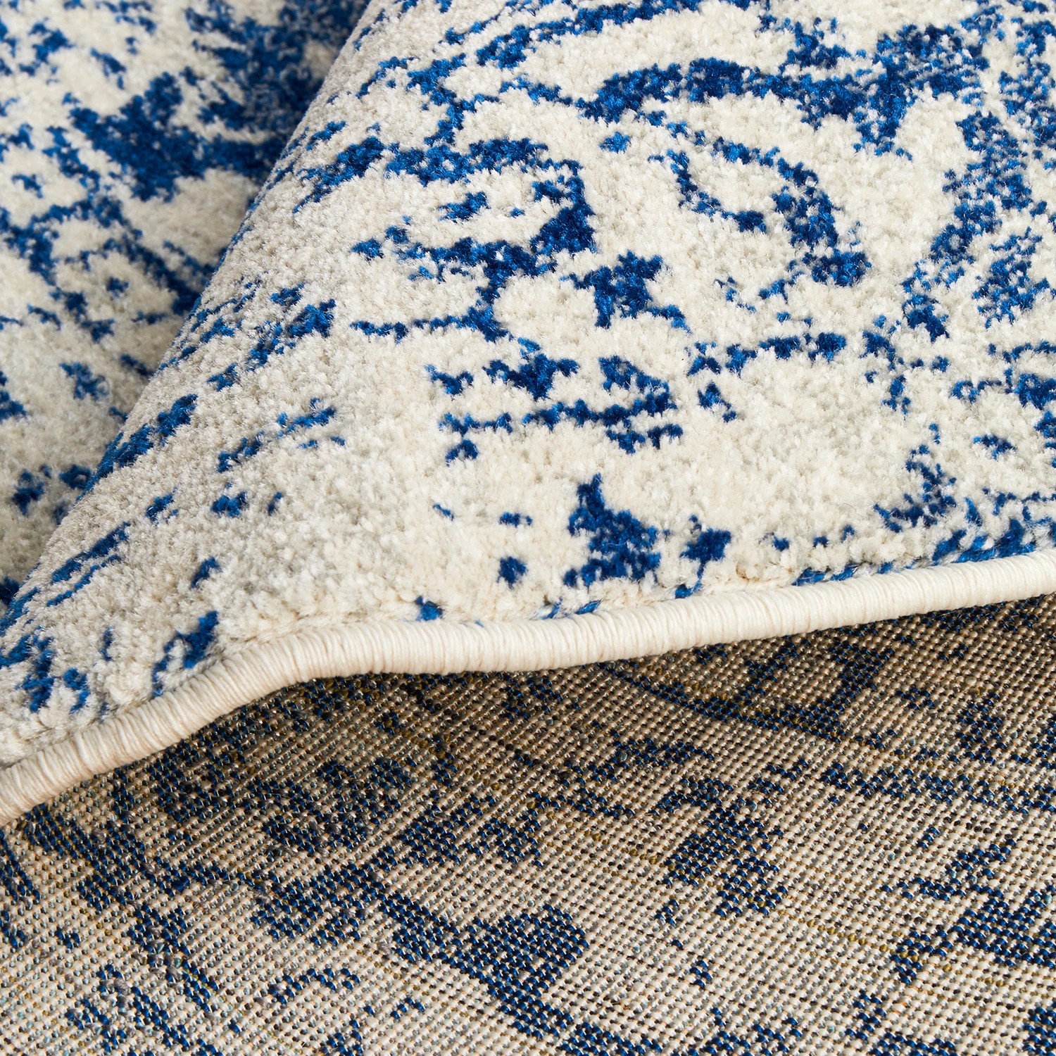 9 Common Ground Rugs Encore 253 150x150cm Round - Small Pet Friendly Rug - Navy - Blue, 9 of 9