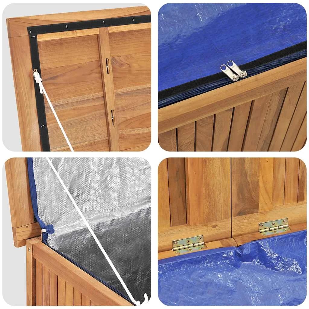 8 Vidaxl Outdoor Storage Box Wooden Outdoor Storage Box - Brown, 8 of 10