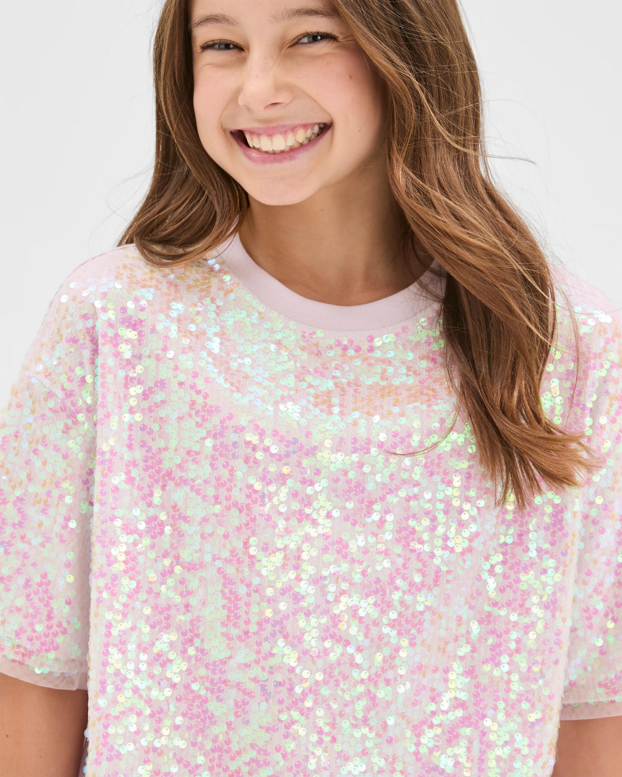 3 Target Kids Sequin Oversized T-Shirt IRIDESCENT, 3 of 6