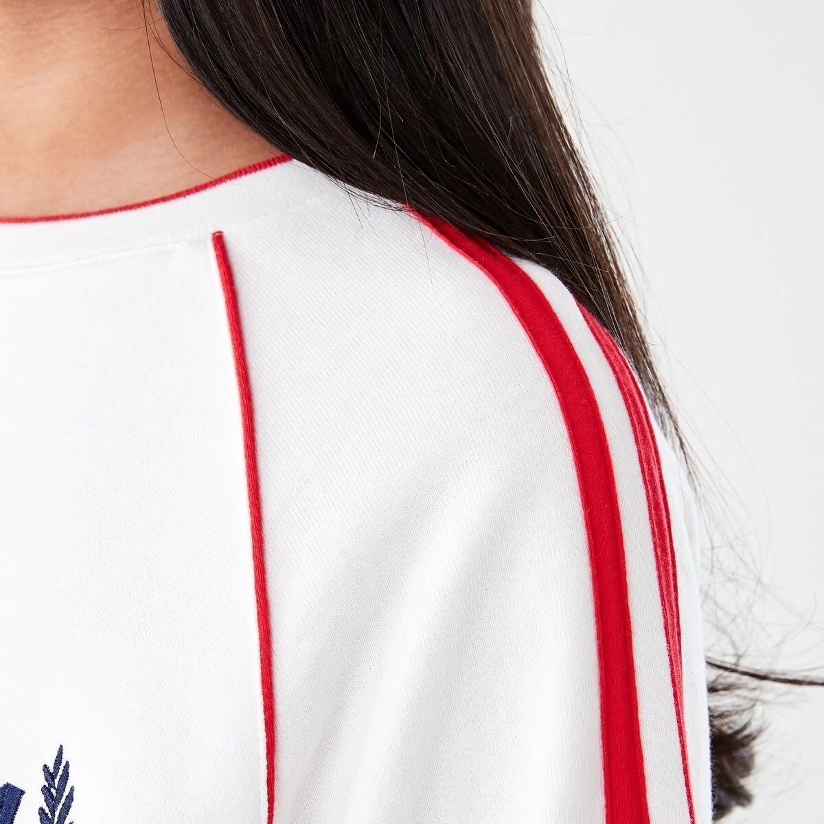 5 French Terry Crew Sweatshirt 94 PINNATE SNOW WHITE, 5 of 7