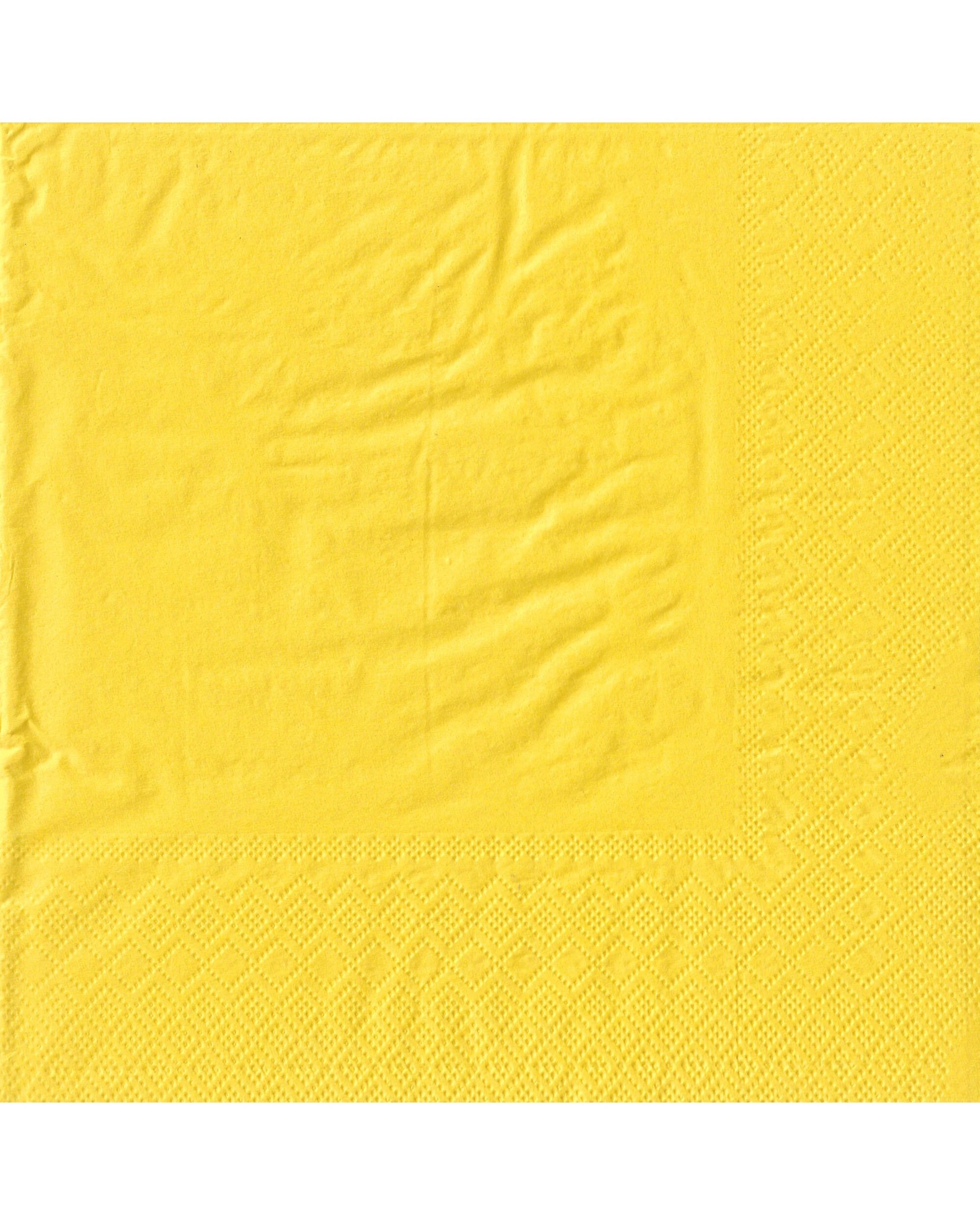 1 Alpen Yellow Dinner Napkins Serviettes Pack of 50 - Yellow, 1 of 1