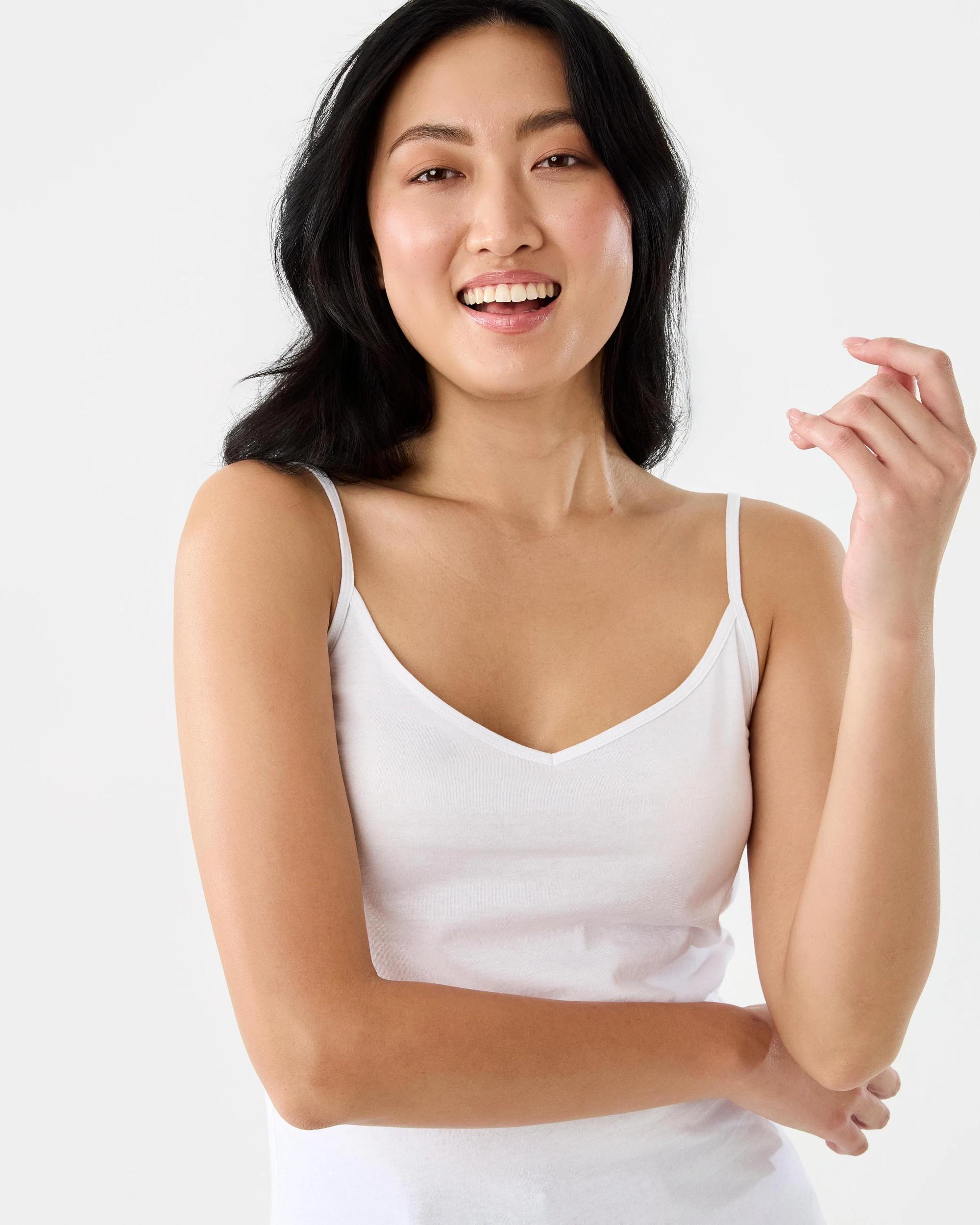 4 Sleeveless Basic Camisole White, 4 of 6