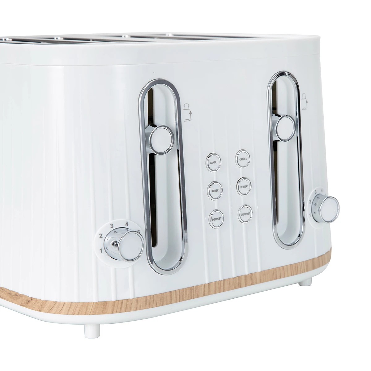 2 4 Slice Toaster - White, 2 of 8