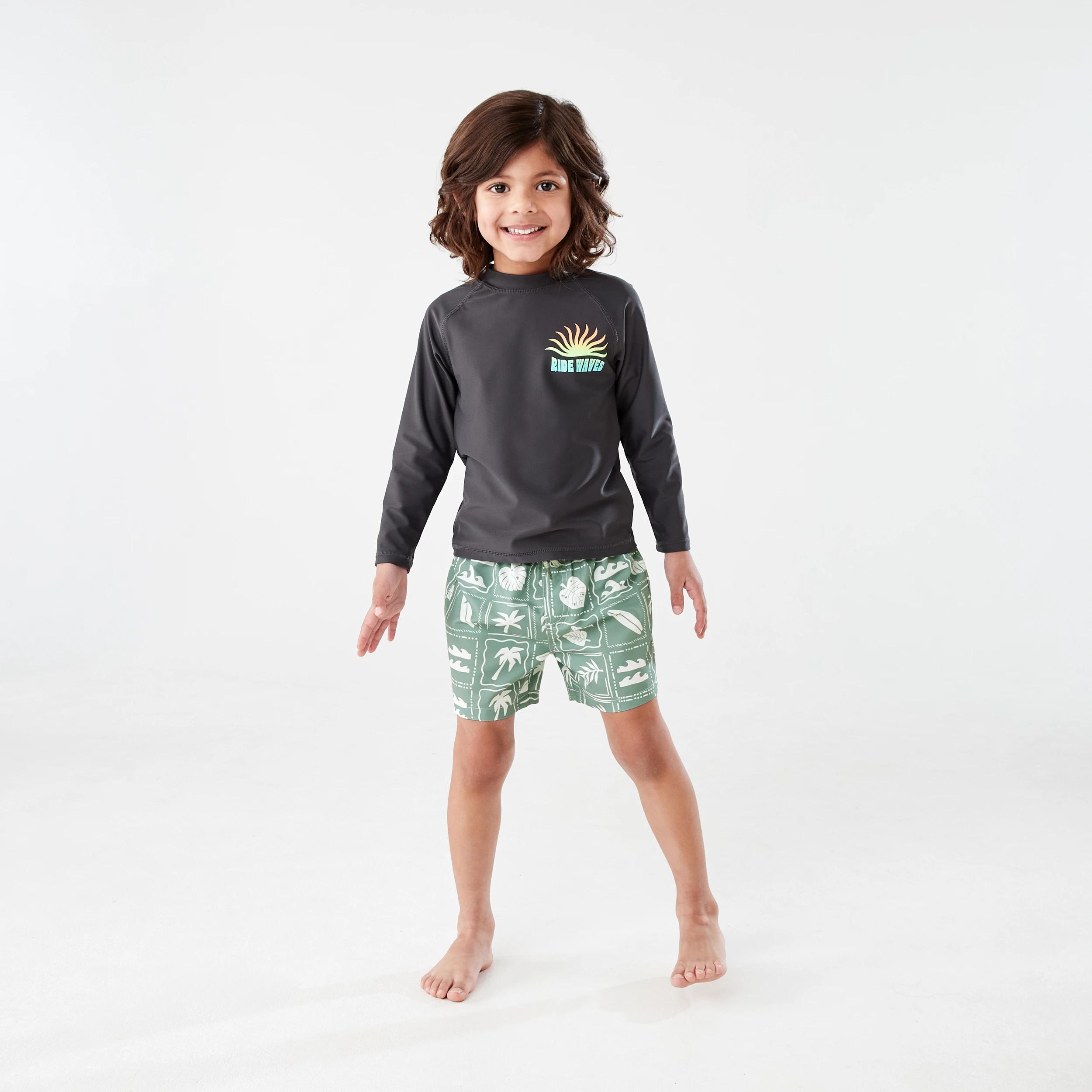 4 Printed Boardshorts SURF ICON TILE GREEN, 4 of 5