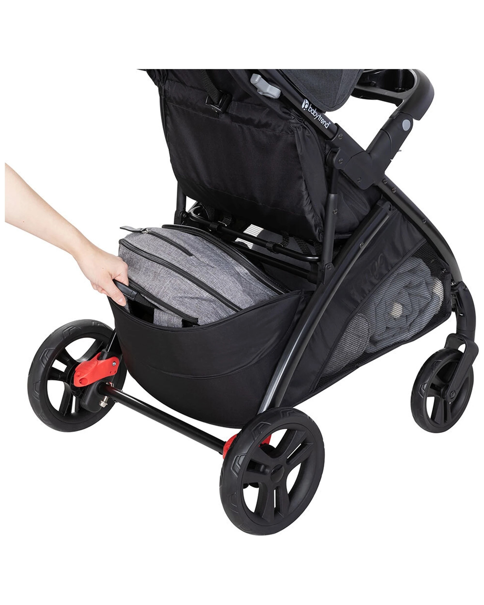 5 Baby Trend Tango Stroller With Canopy Upf 50 Protection Evening Baby Pram Toddler Kids - Grey, 5 of 9