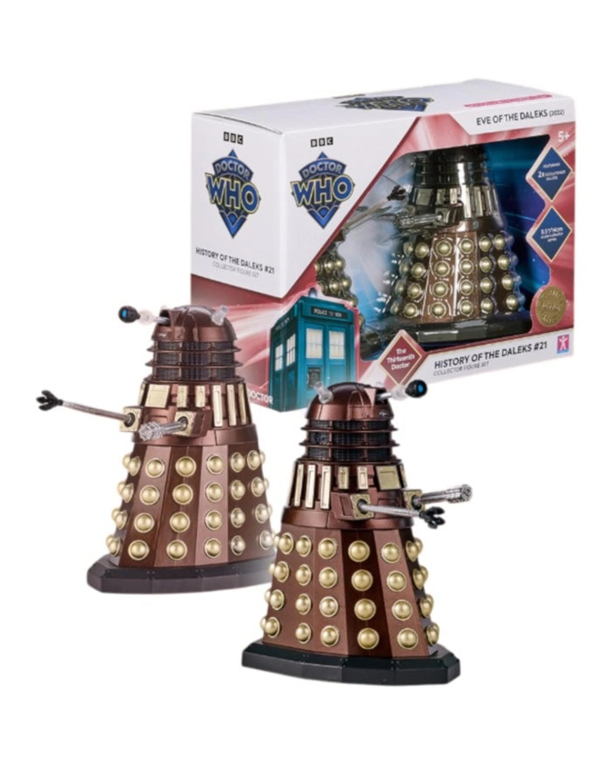 3 Doctor Who History of the Daleks #21 Eve of the Daleks - 2022 -  Collector Series 5.5 inch Scale Action Figure 2 Pack, 3 of 3