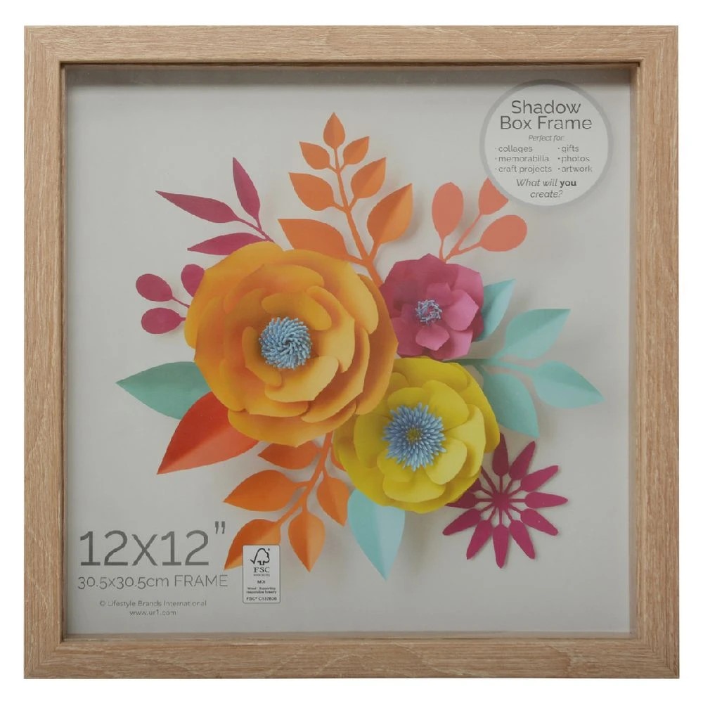 4 Hampton 12x12" Shadow Box Oak, 4 of 4