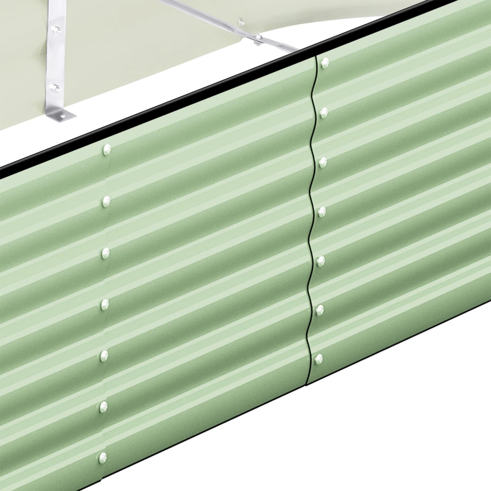 8 Livsip Garden Bed 240x80x42cm Planter Box Raised Container Galvanised - Green, 8 of 8