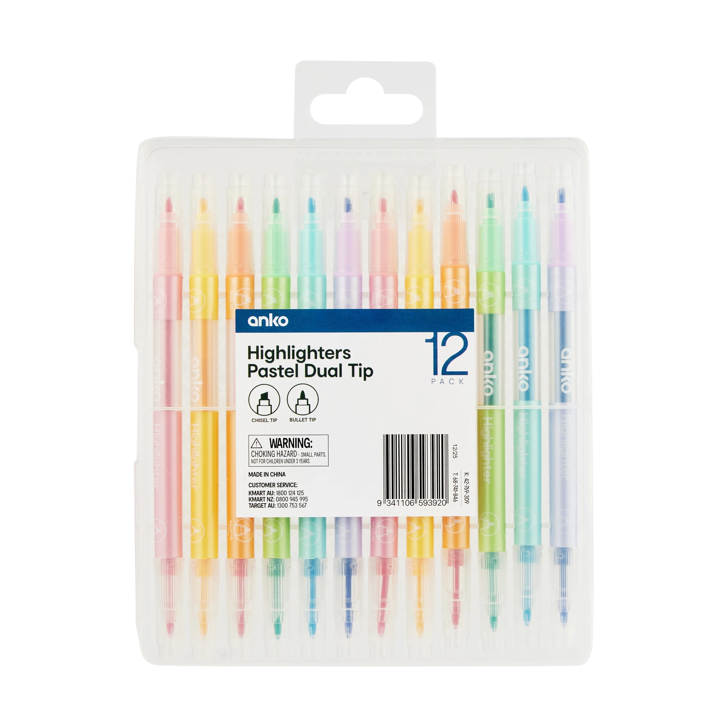 1 12 Pack Dual Tip Highlighters, 1 of 10