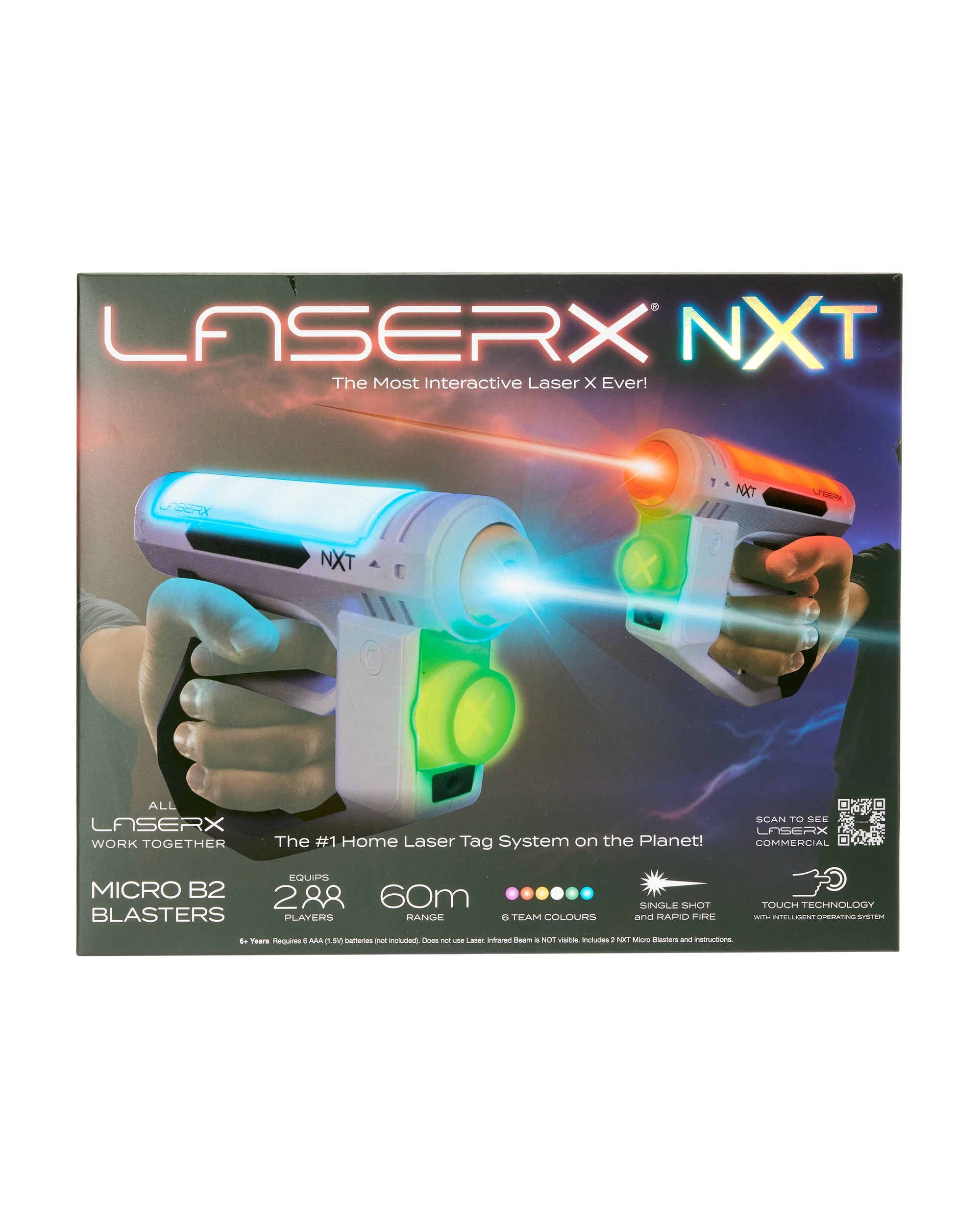 1 2 Pack Laser X NXT Micro B2 Blasters, 1 of 9