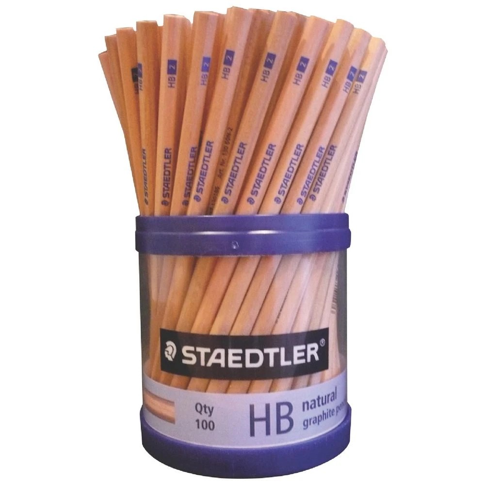 1 Staedtler Natural Graphite Pencils HB 100 Pack, 1 of 3