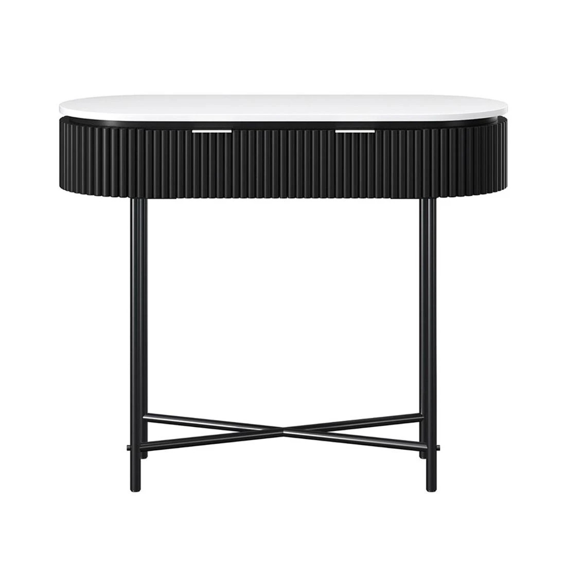 4 Artiss Console Table 2 Drawers 100CM - Multi, 4 of 7