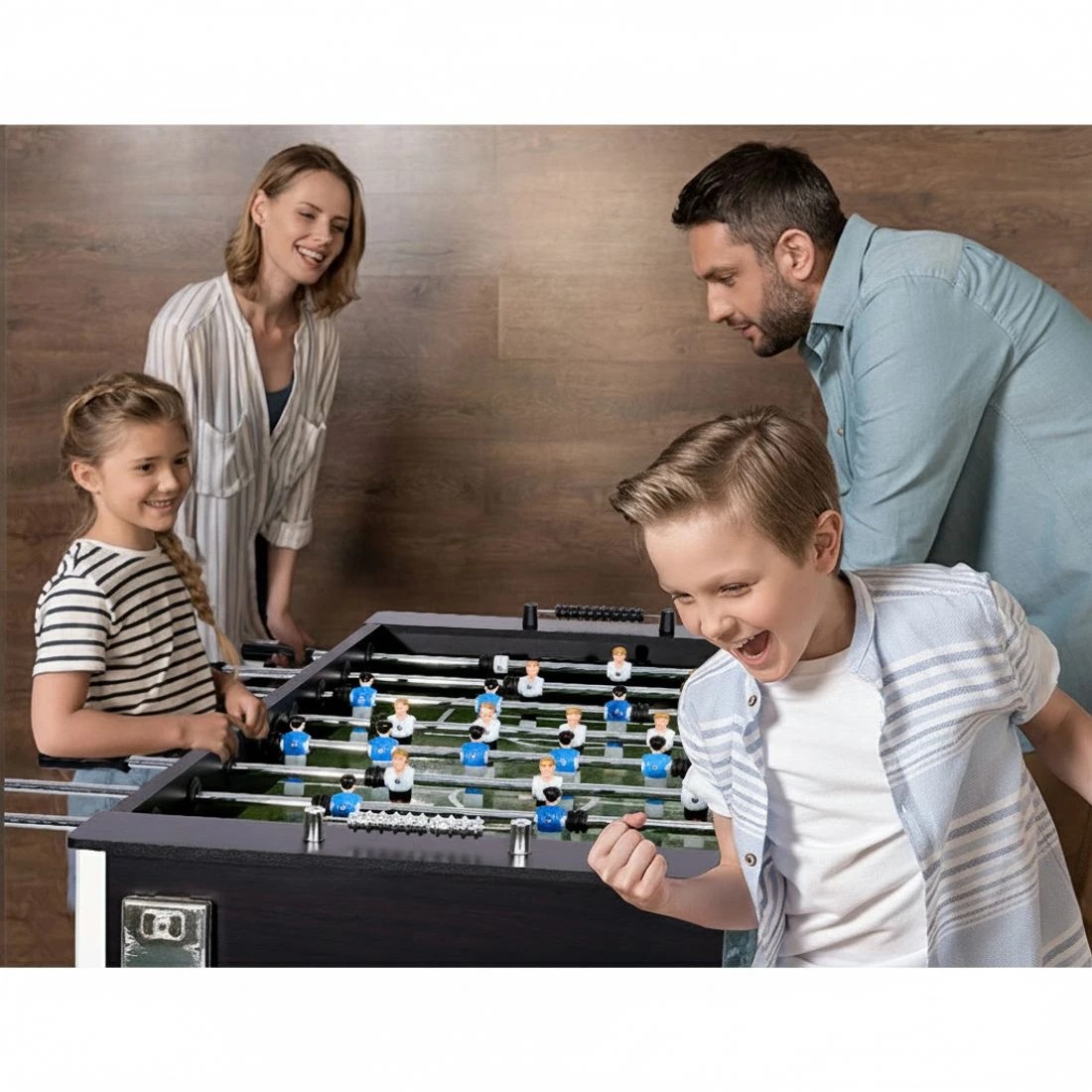 7 Everfit 5FT Soccer Table Foosball Football Game Home Family Party Gift Playroom - Black, 7 of 8