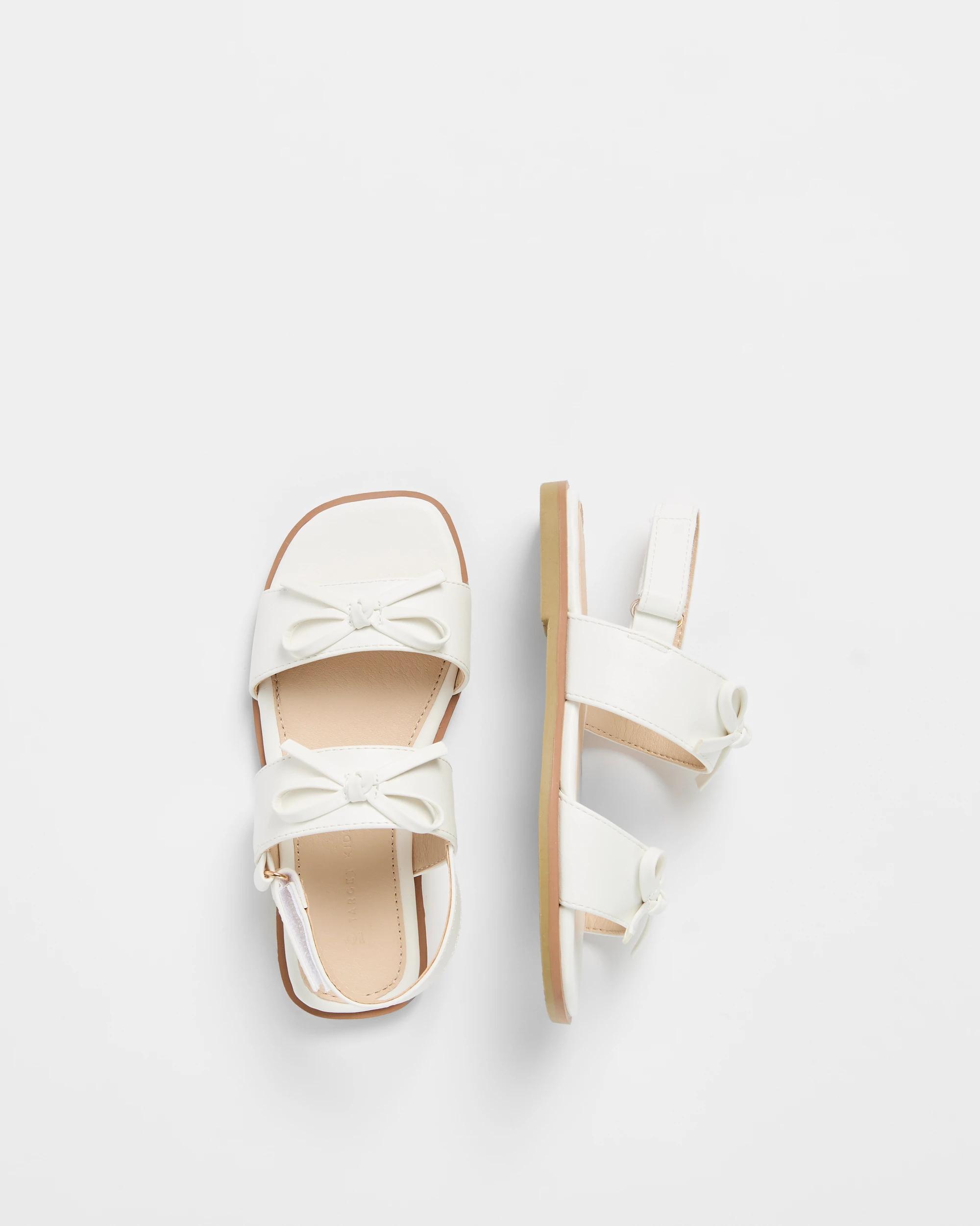 2 Target Girls Junior Bow Sandal WHITE, 2 of 3