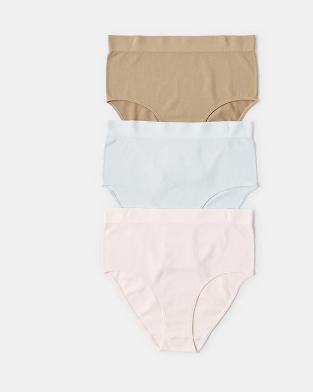 3 Pack Curve Rib Seamfree Full Br