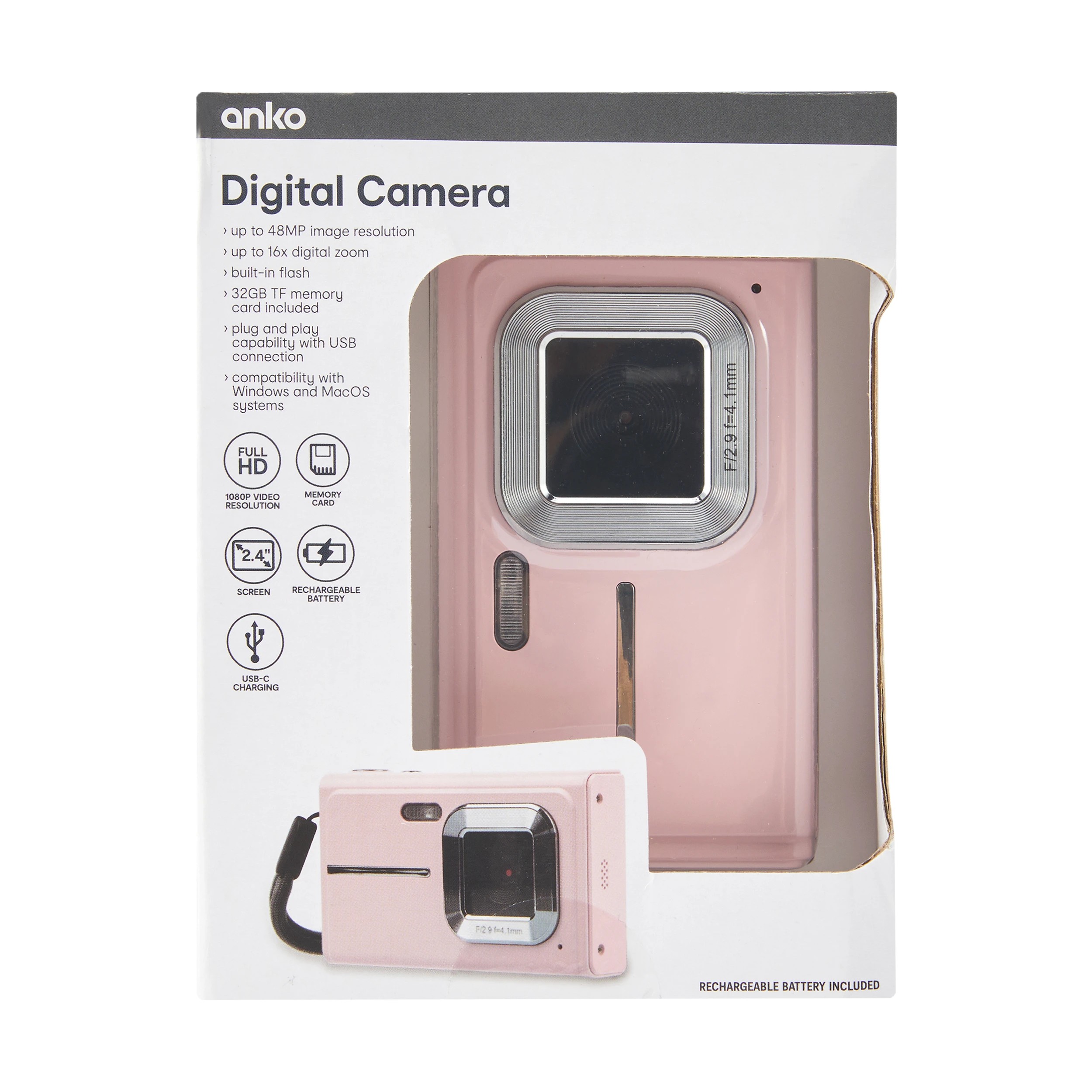 8 Digital Camera - Blush Pink, 8 of 9