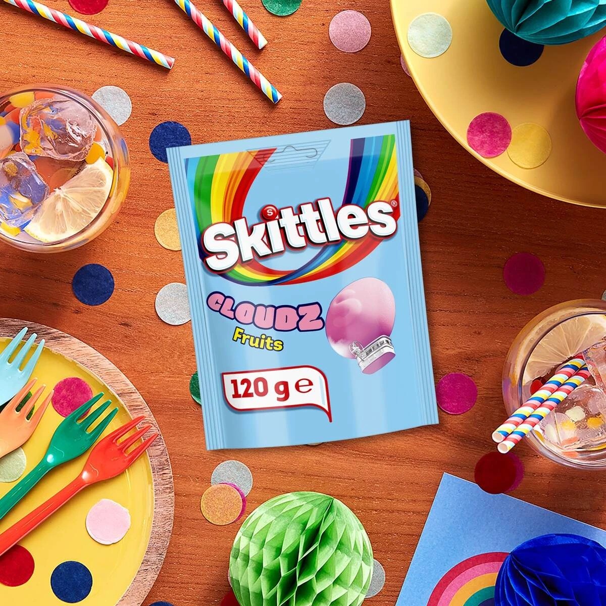 3 Skittles Cloudz Fruits Chewy Lollies 120g, 3 of 6