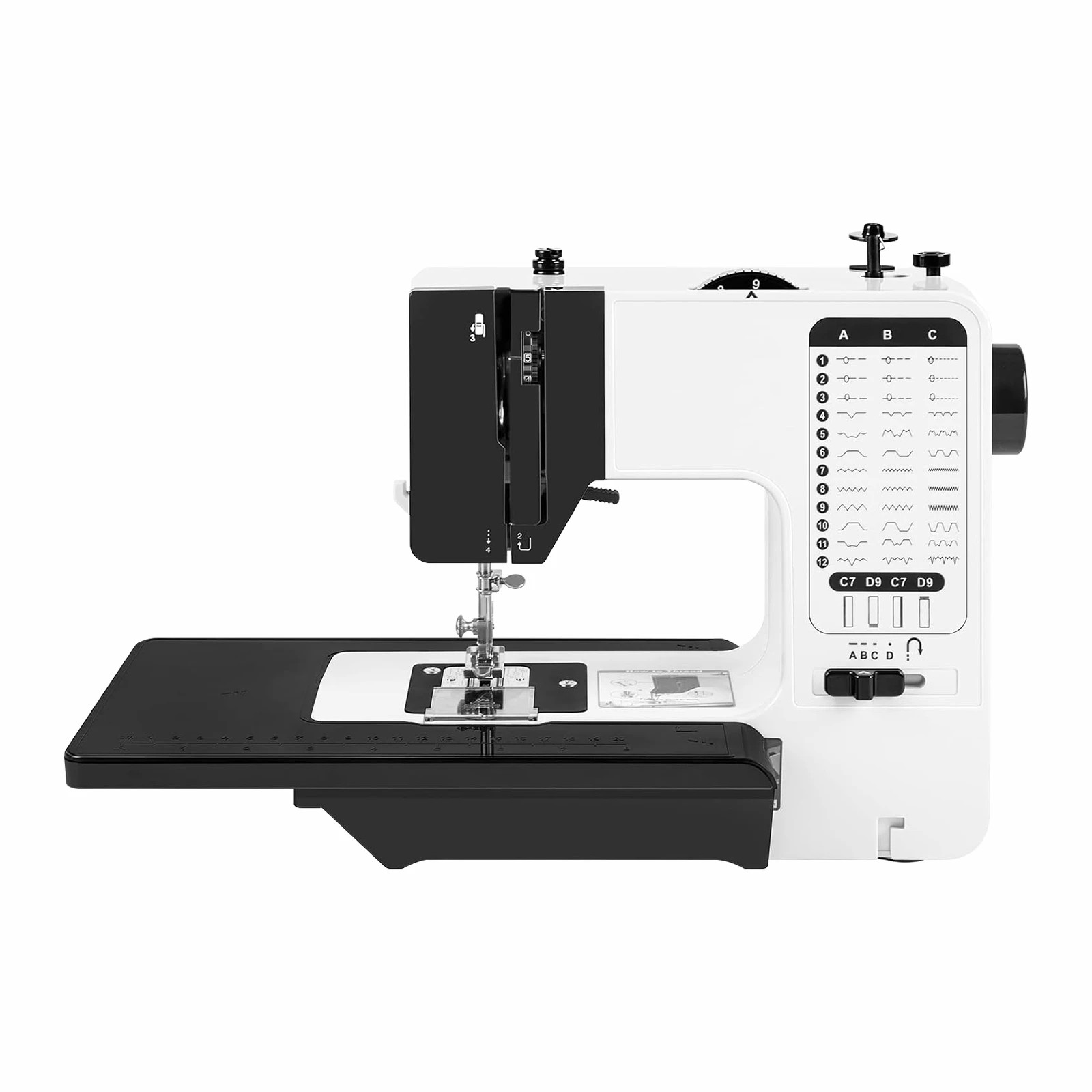 5 Ausway Mini Sewing Machine Electric Reverse Stitching Portable 38 Stitch Patterns, 5 of 7