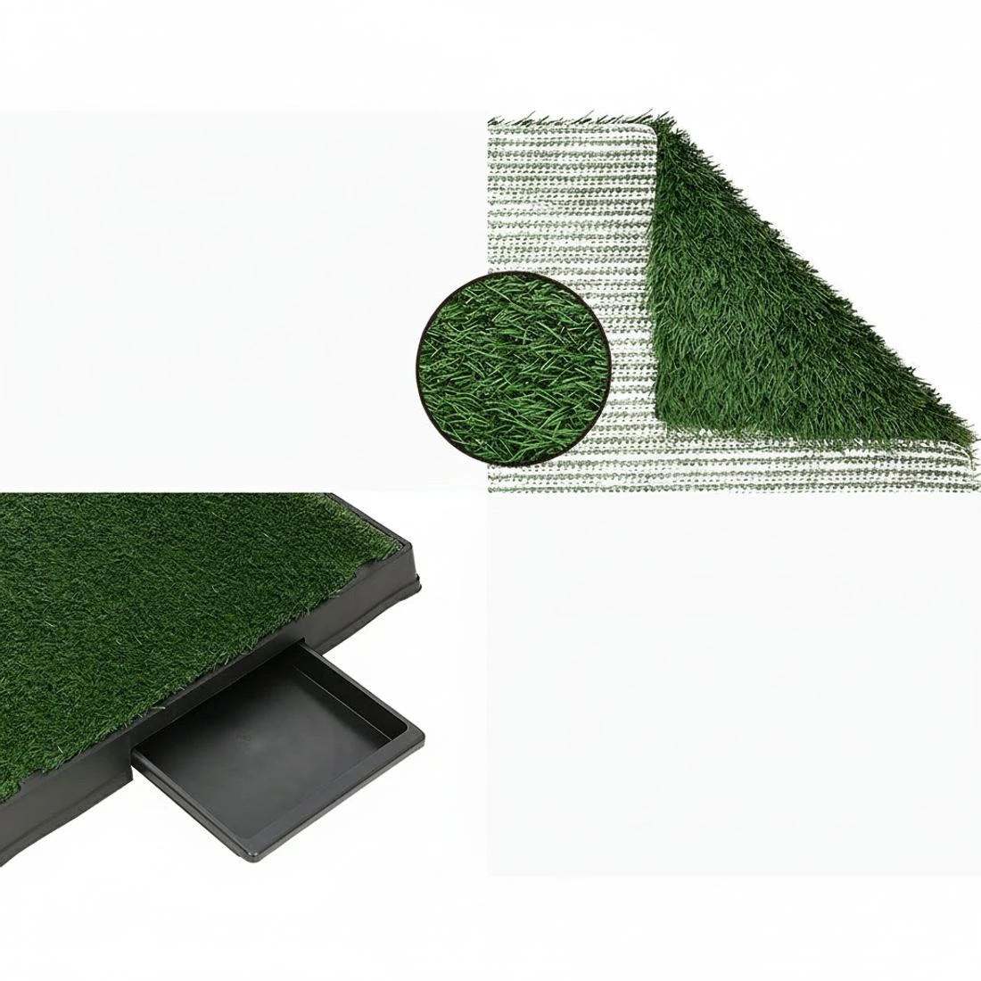 5 i.Pet Pet Training Pad Dog Potty Toilet Large Loo Portable With Tray Grass Mat - Green, 5 of 5