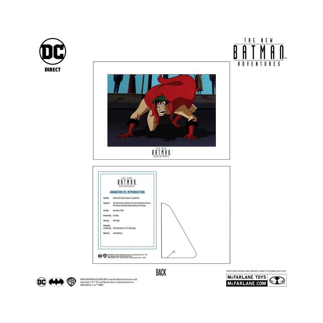 3 McFarlane Toys DC Direct The New Batman Adventures Creeper 6 Inch Figure, 3 of 7