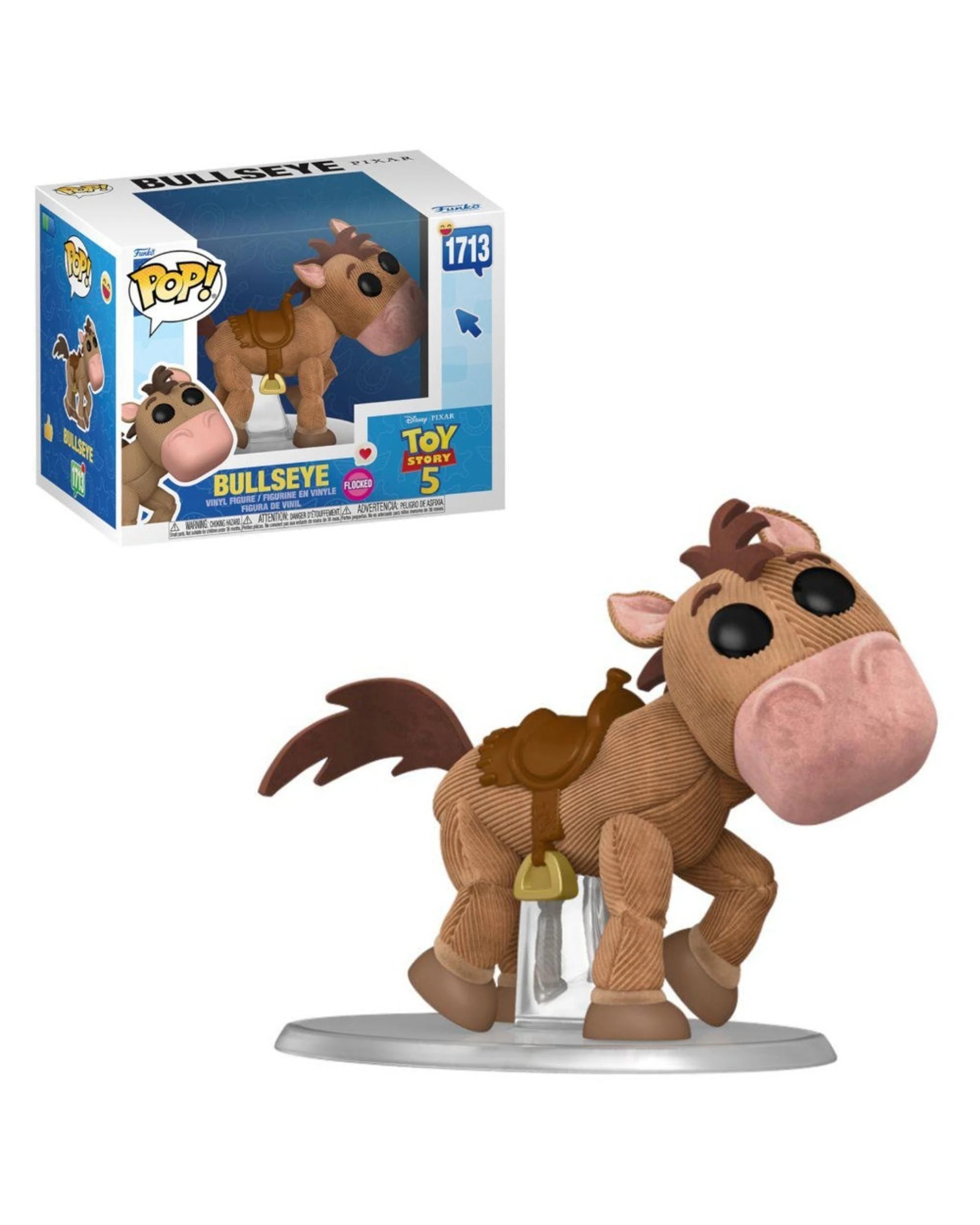 1 Disney Pixar Toy Story 5 Bullseye Flocked Premium Funko POP! Vinyl, 1 of 3