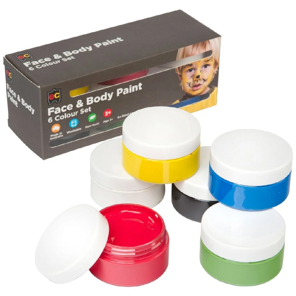 1 Educational Colours Face And Body Paint 50 mL 6 Pack, 1 of 1