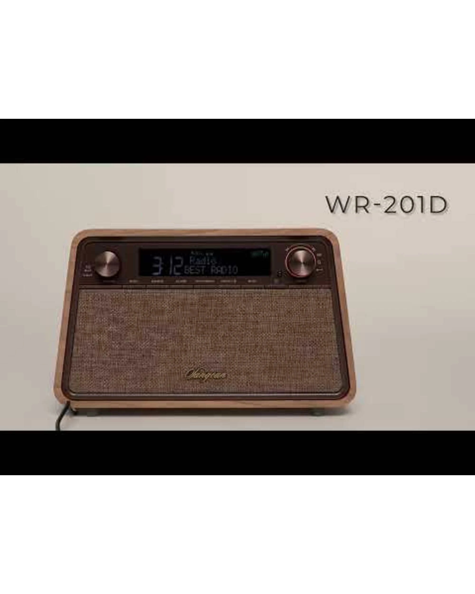 3 Sangean WR-201D DAB/FM Radio - Vintage Walnut, 3 of 5