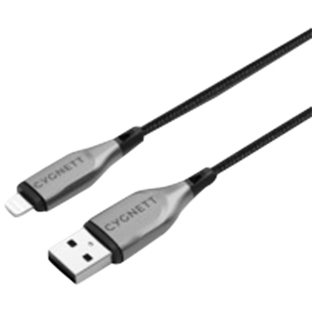 1 Cygnett Armoured Lightning to USB-A Cable 1m Black, 1 of 3