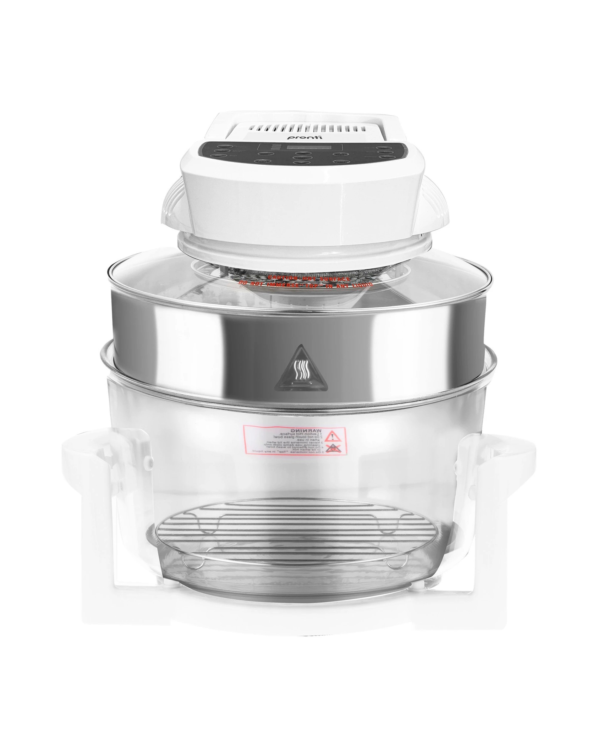 1 Pronti 17l Digital Family Turbo Convection Oven Broiler Cooker - White, 1 of 10