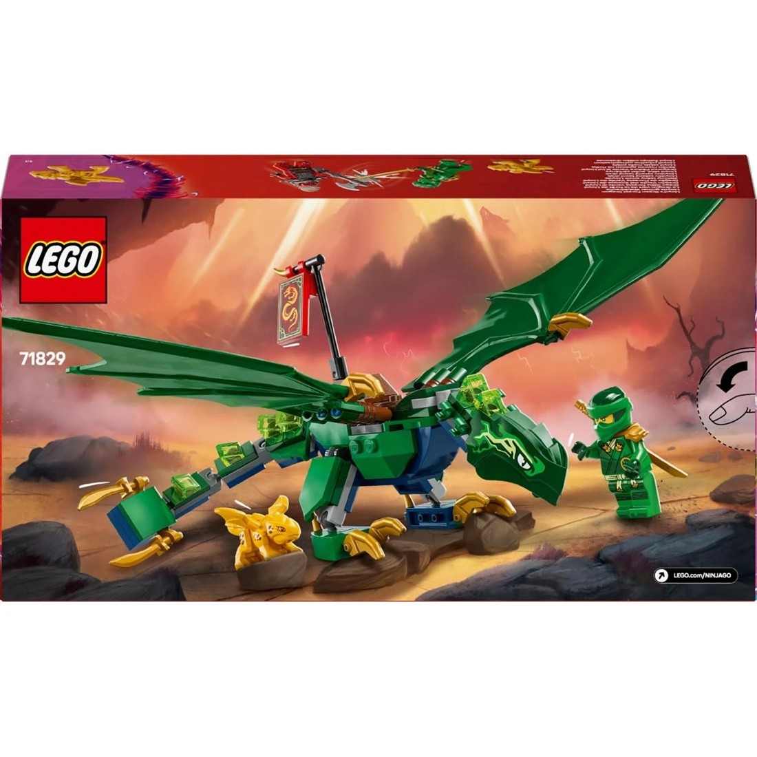 10 LEGO NINJAGO Lloyd's Green Forest Dragon 71829, 10 of 10