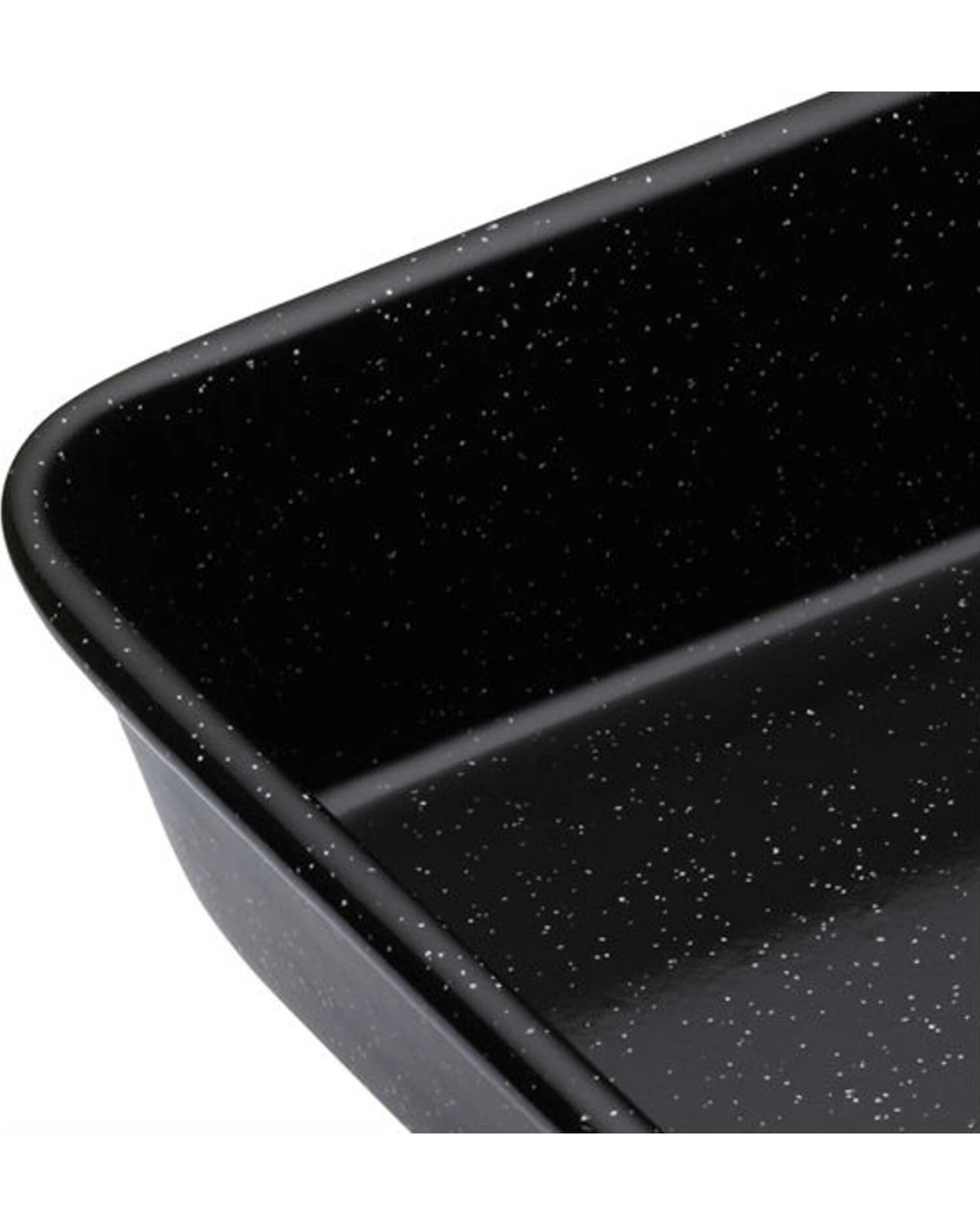 2 MasterCraft Pro Vitreous 34x26cm Enamel Roasting Pan Heavy Duty Coated - Black, 2 of 3