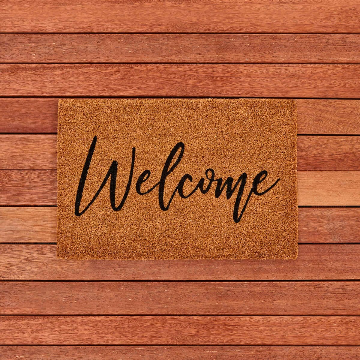 4 Welcome Coir Door Mat - 60cm x 40cm, 4 of 5