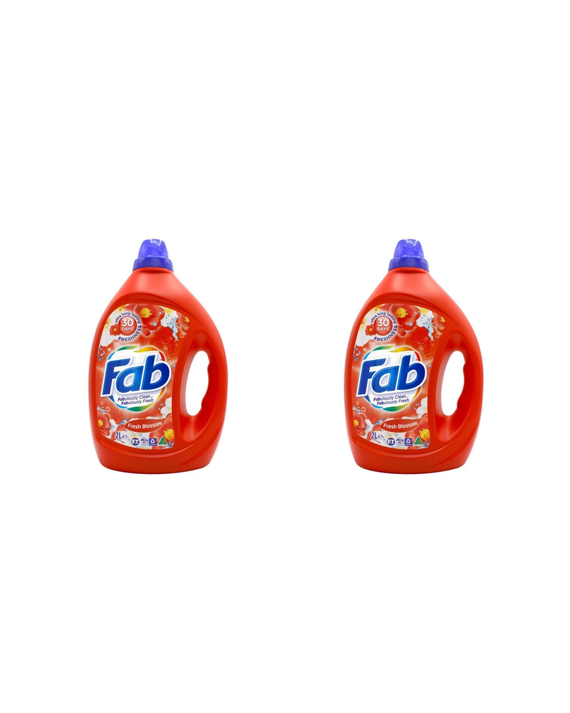 1 FAB 2PK Laundry Liquid 2L Front and Top Loader Fresh Blossoms Stain Remover - Red, 1 of 4