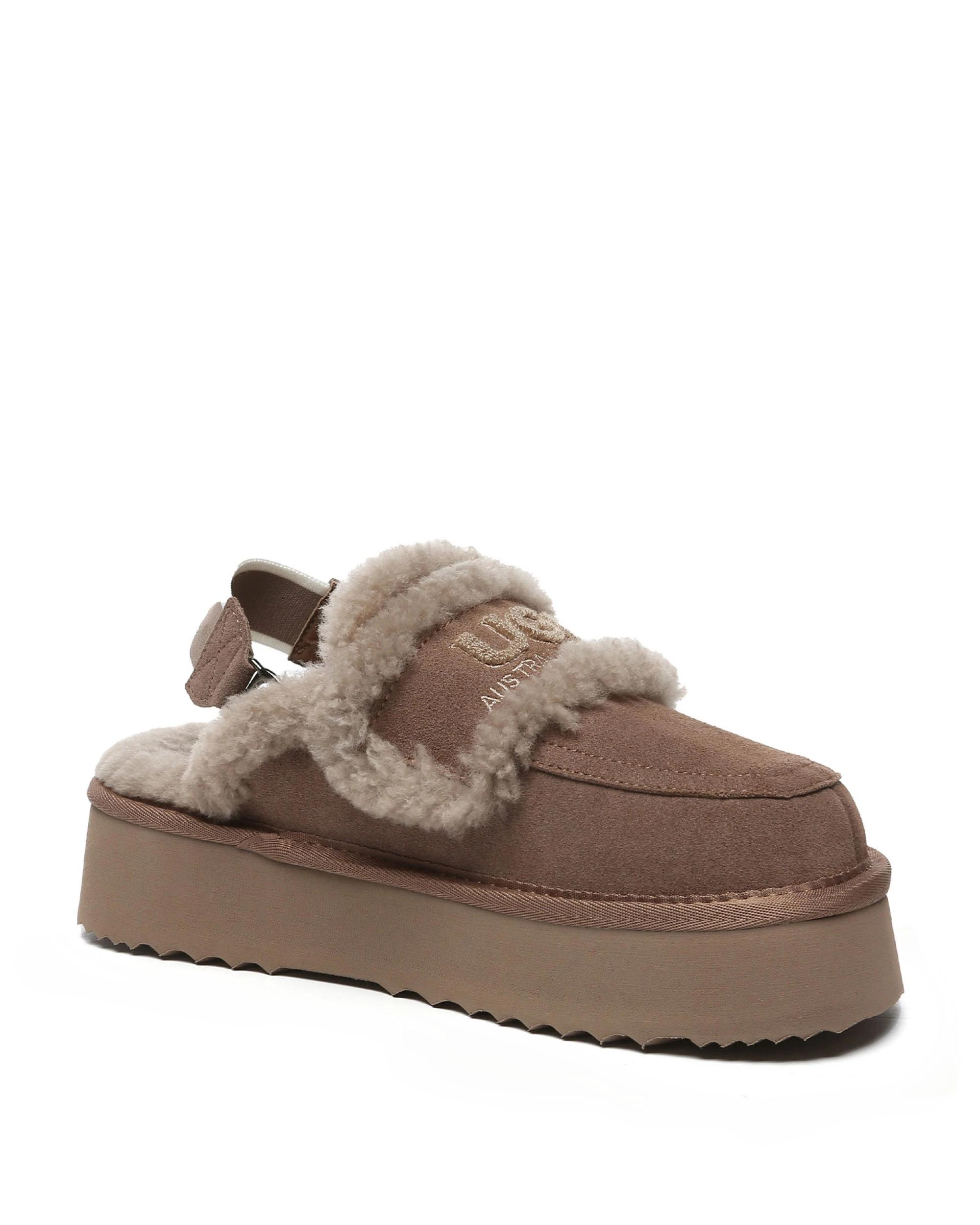 2 Australian Shepherd UGG Womens Rilee Platform BROWN, 2 of 5