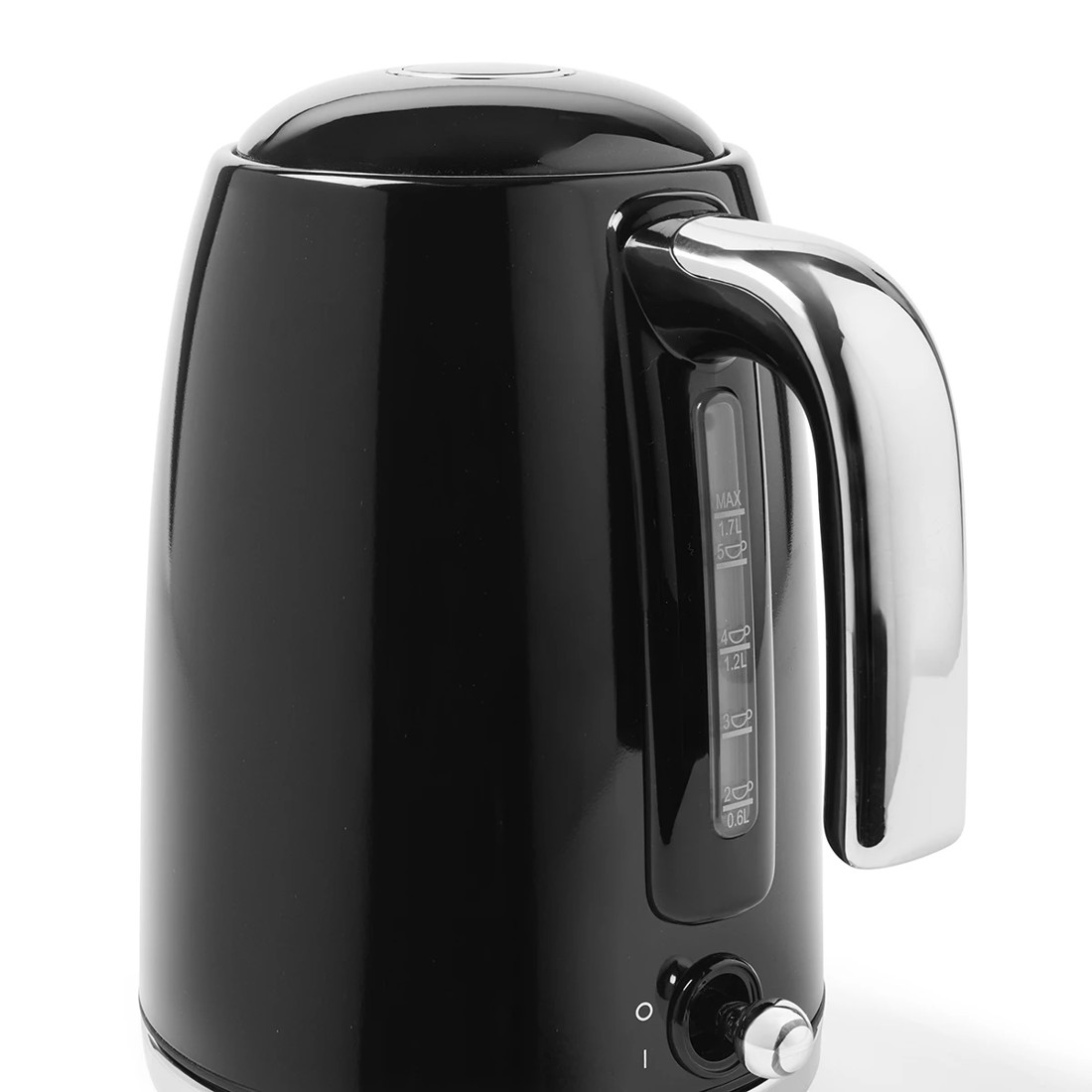 4 1.7L Stainless Steel Kettle - Black, 4 of 6