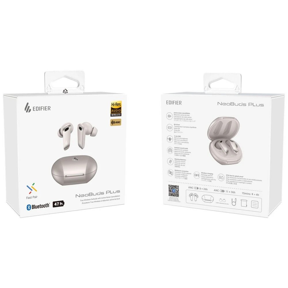 7 EDlFlER NeoBuds Plus Wireless Charging TWS with ANC Starlight, 7 of 7